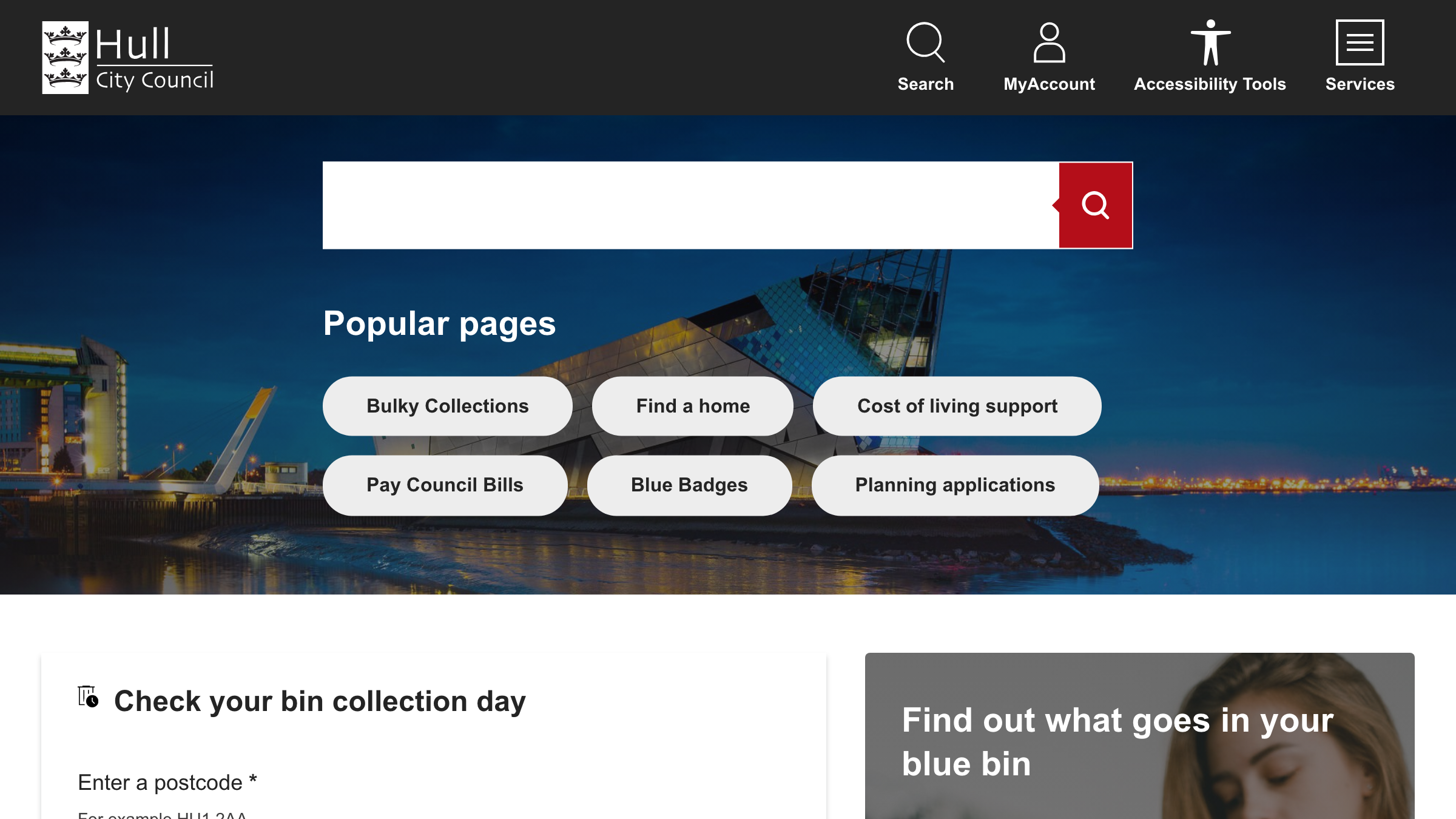 Kingston upon Hull,City of website preview