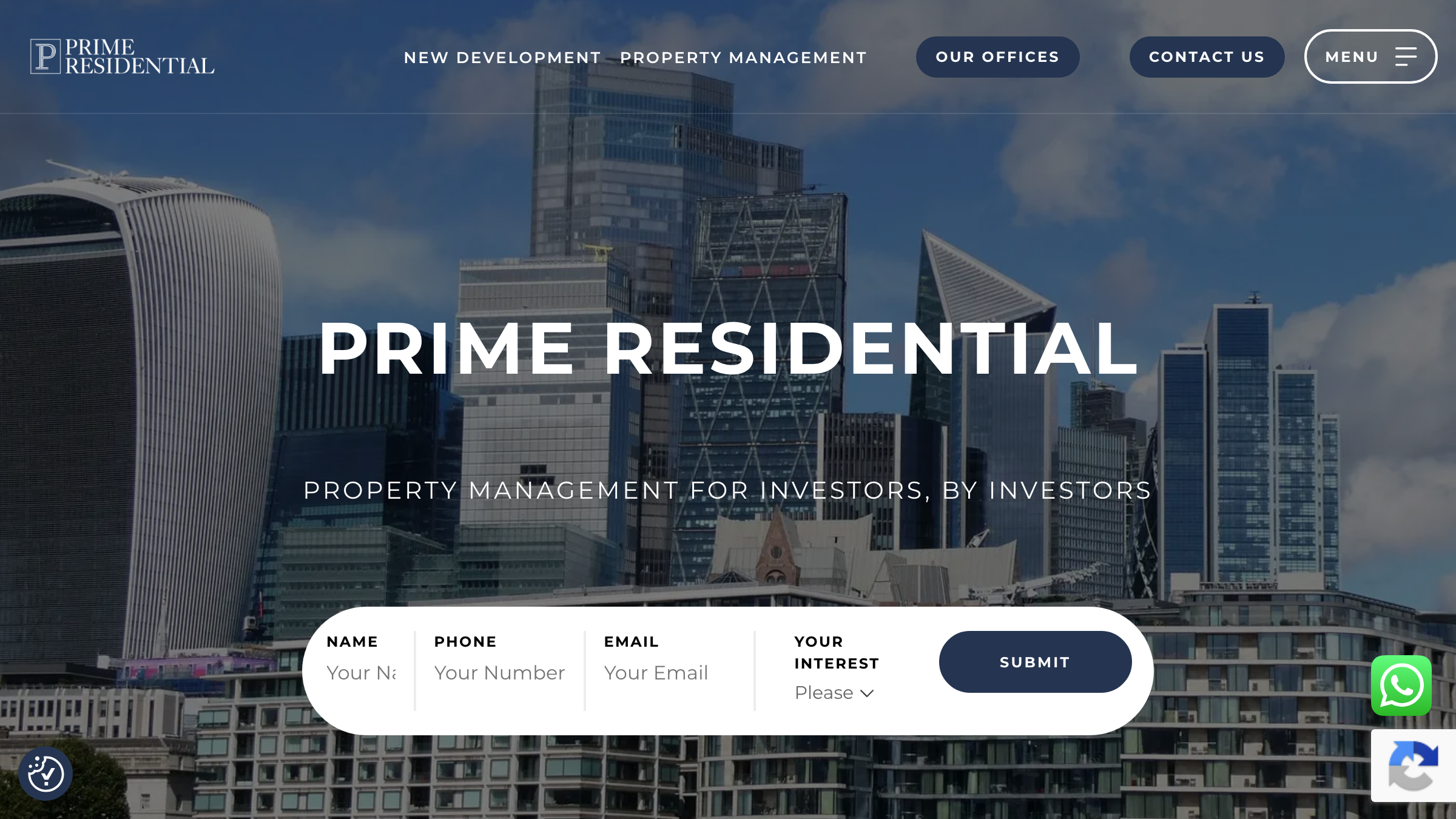 Prime Residential PM page preview