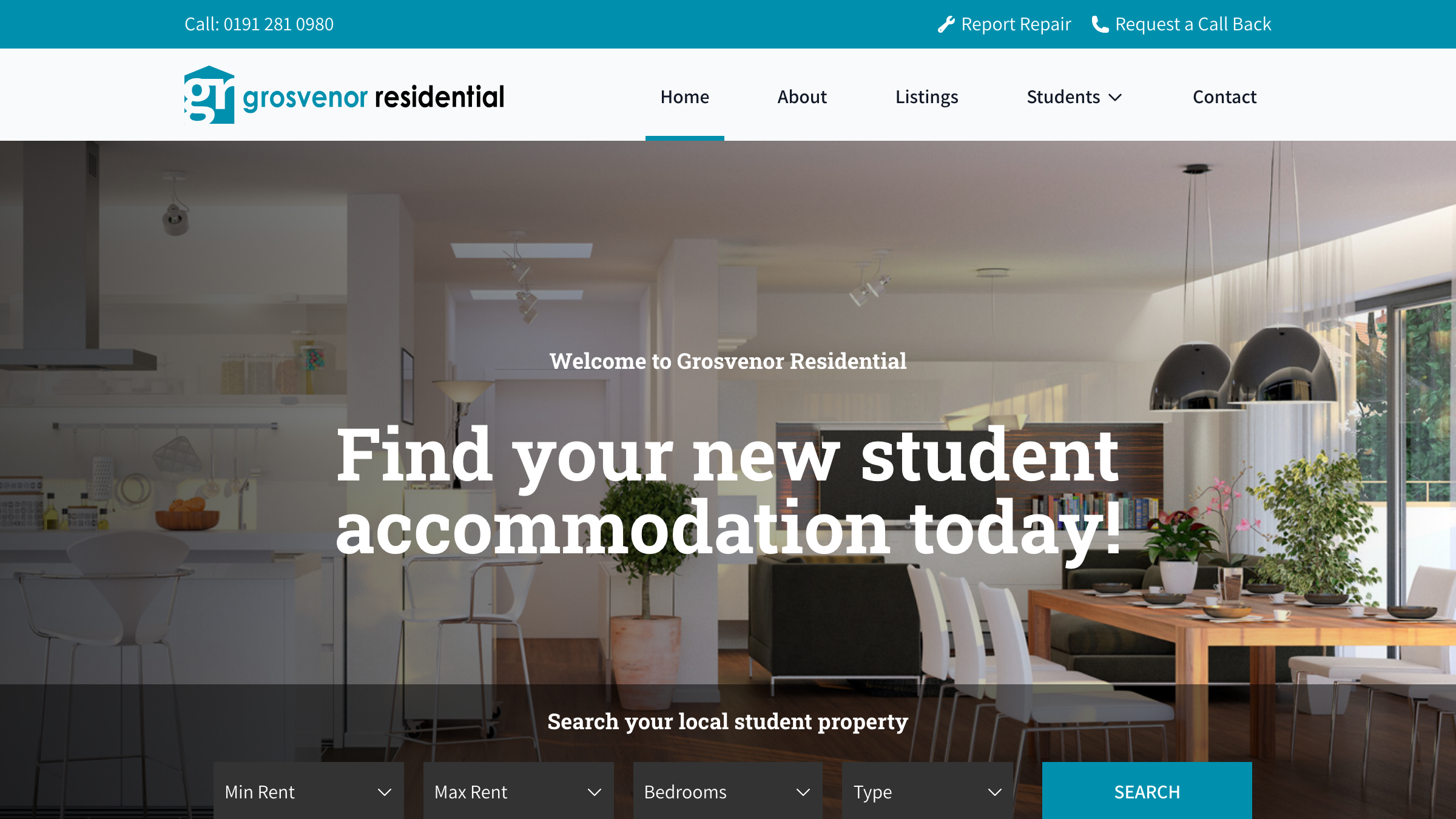 Grosvenor Residential page preview