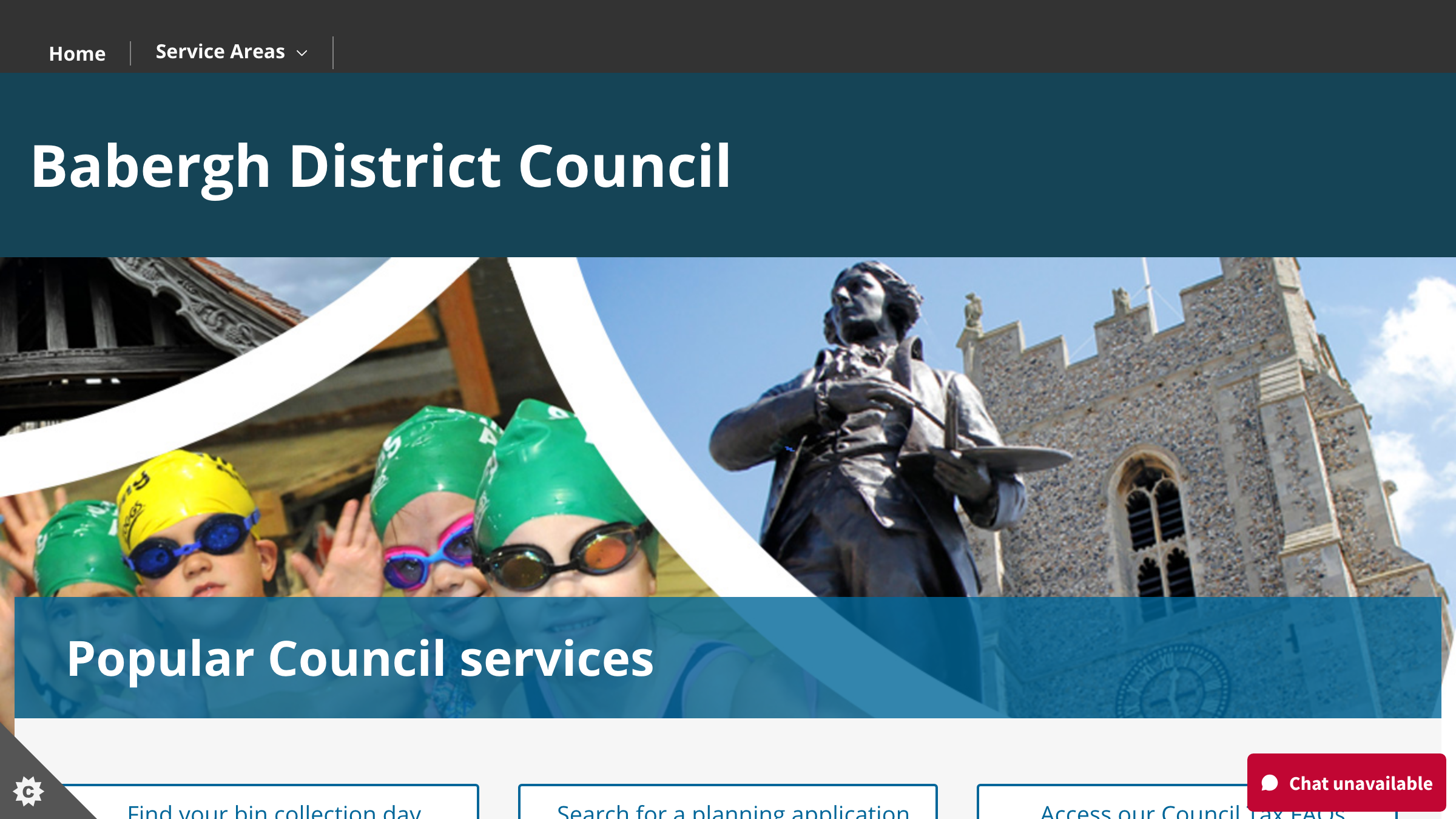 Babergh website preview