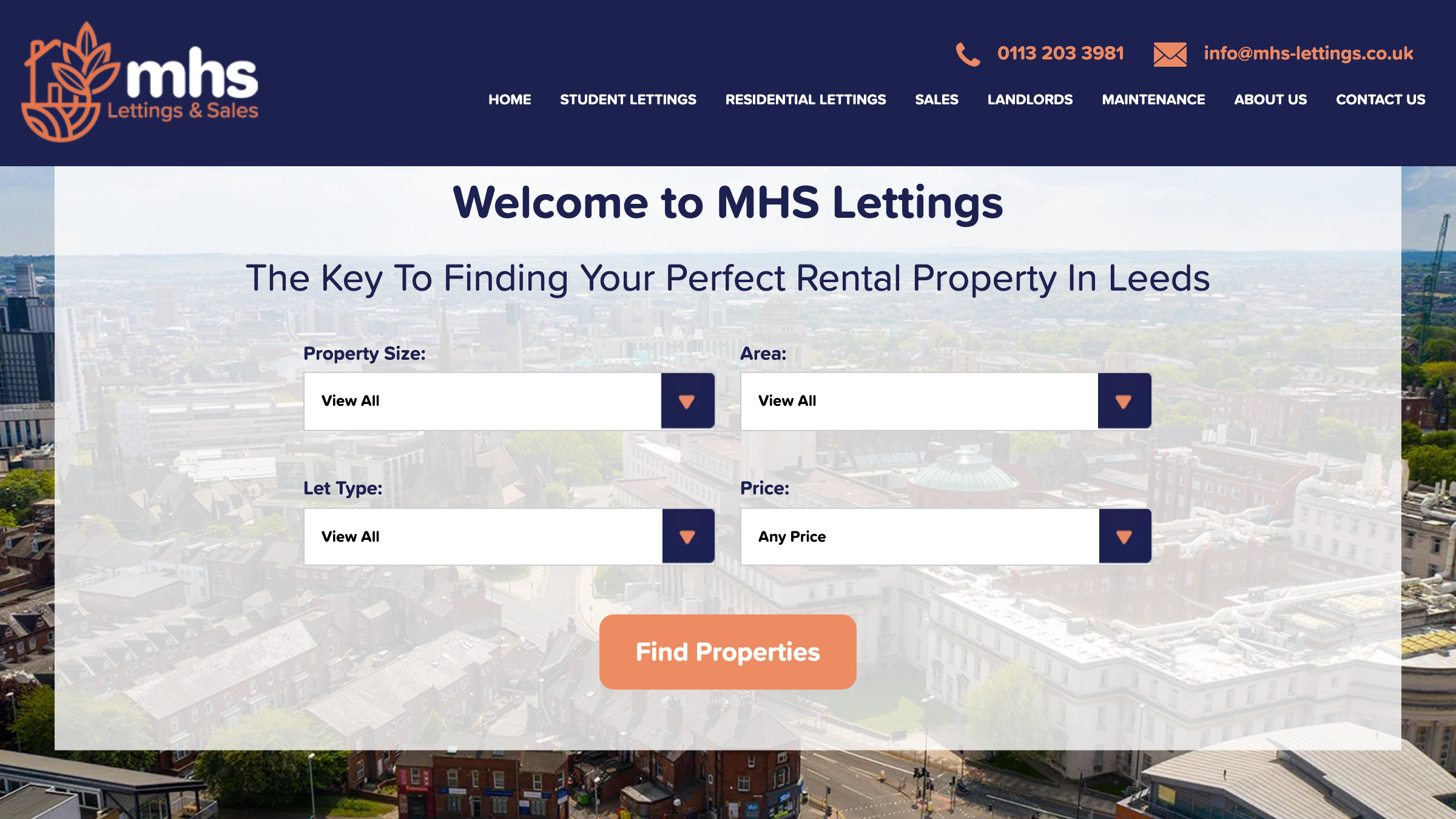 MHS Lettings page preview