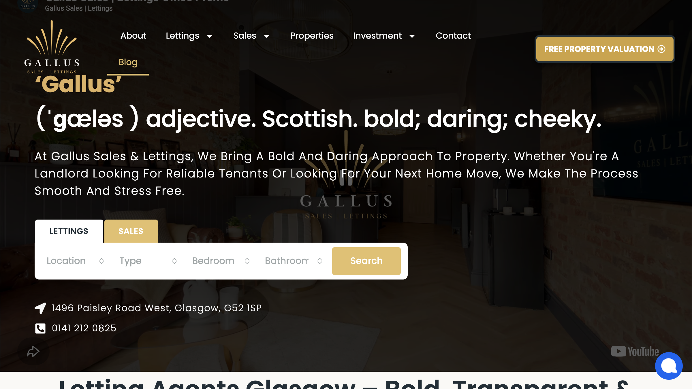 Gallus Sales & Lettings page preview