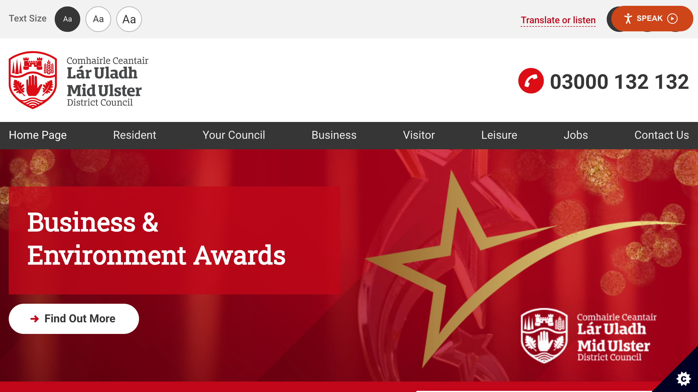 Mid Ulster website preview