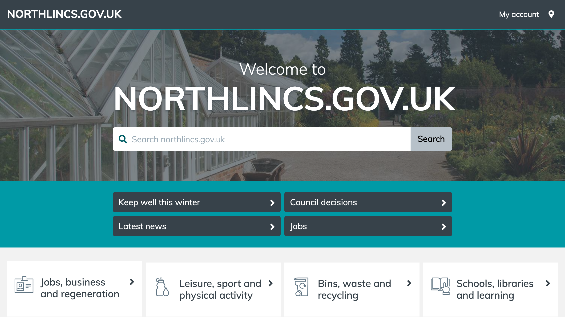 North Lincolnshire website preview
