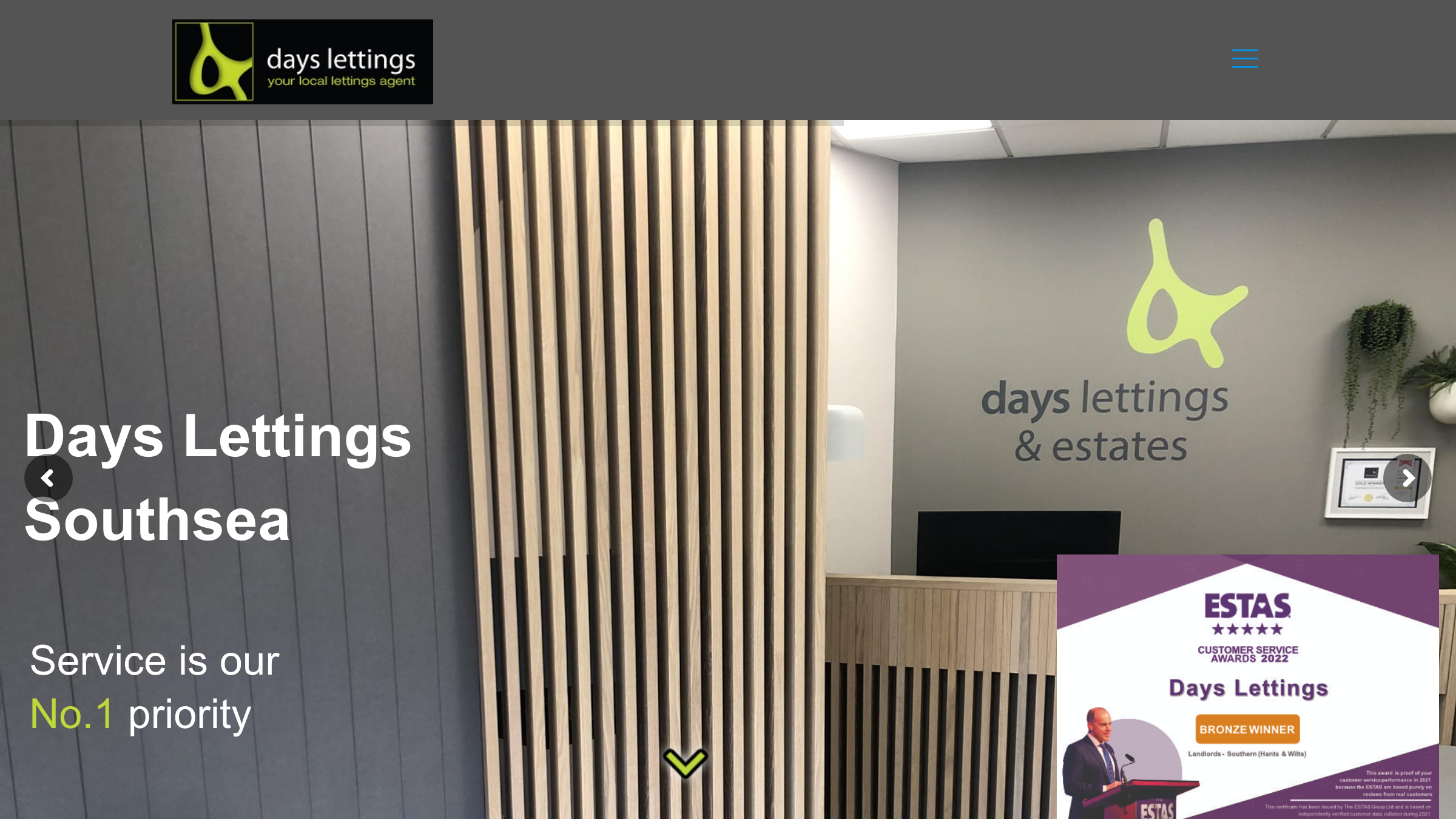 Days Lettings page preview