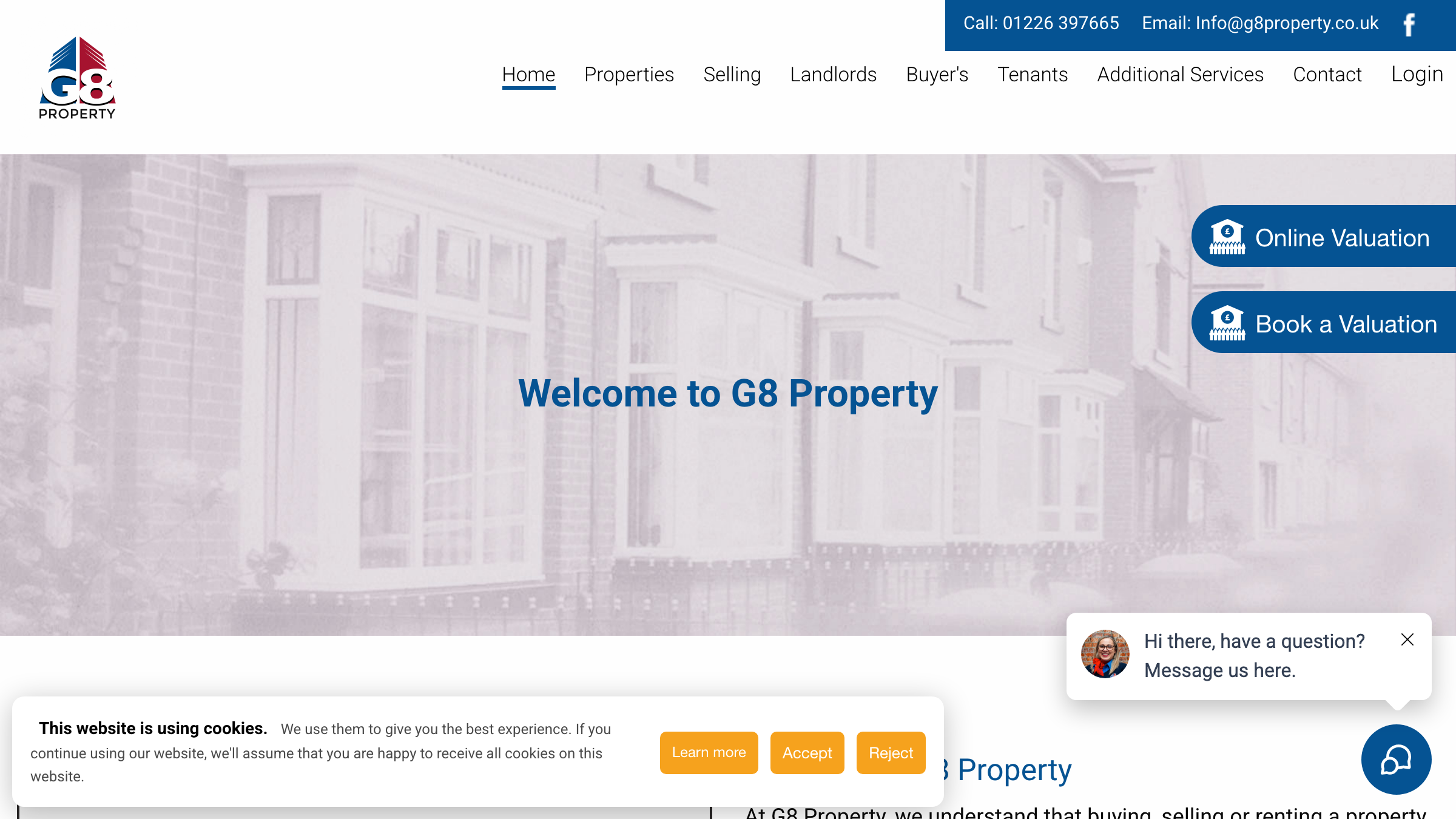 G8 Property page preview