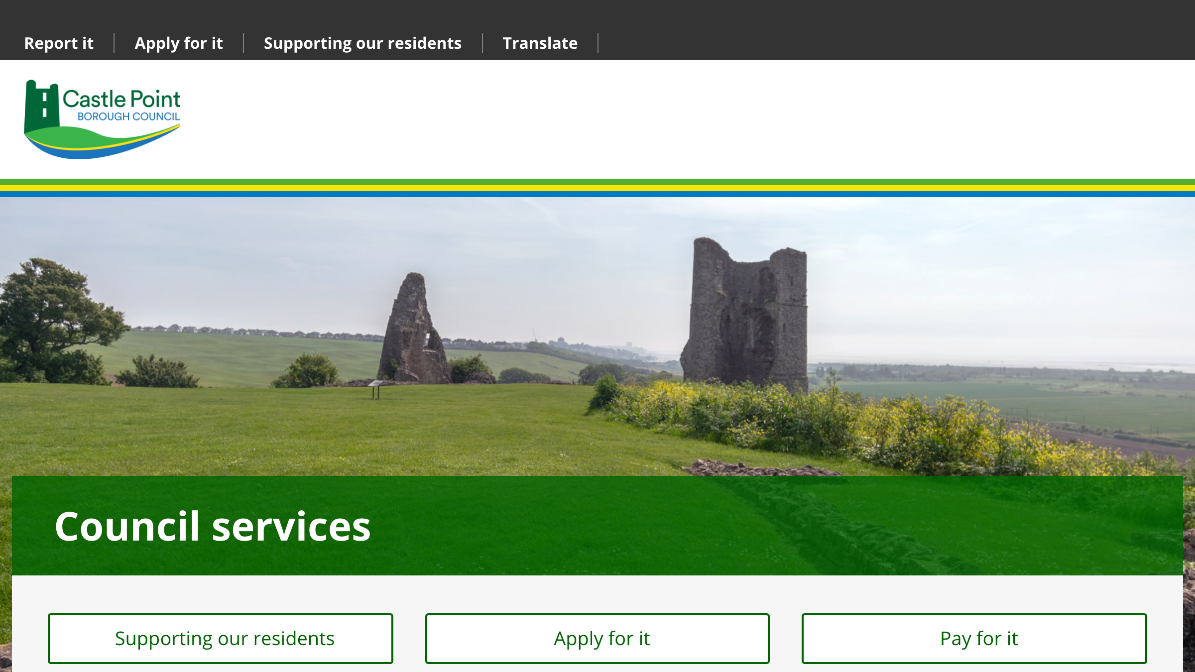 Castle Point website preview