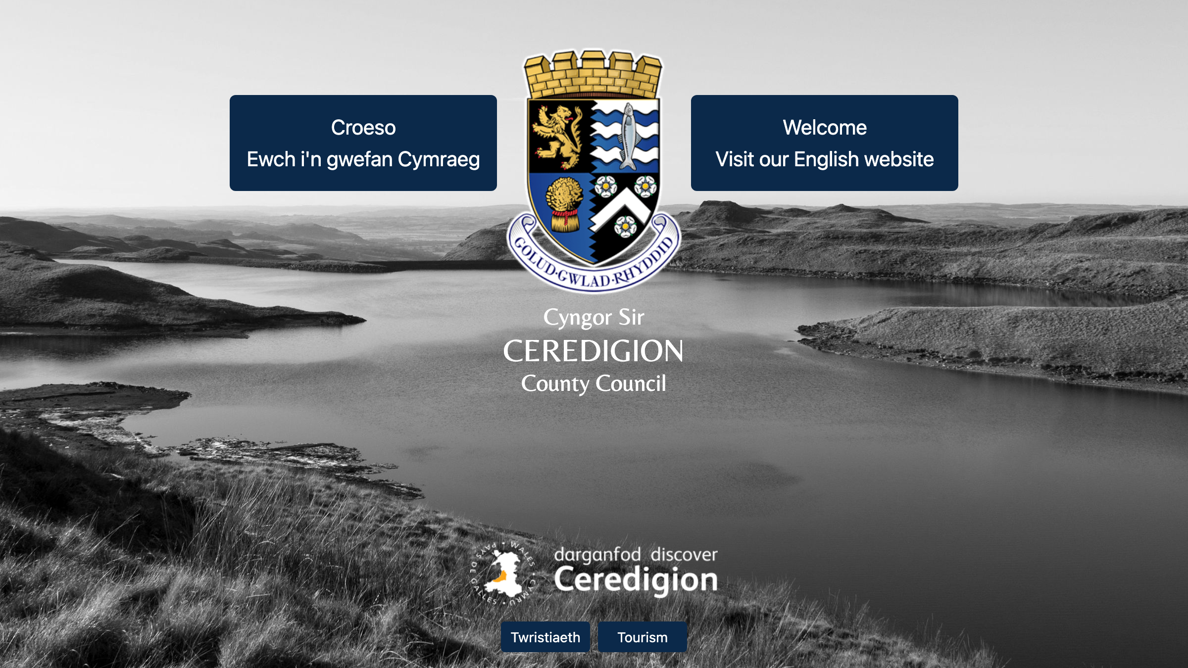Ceredigion website preview