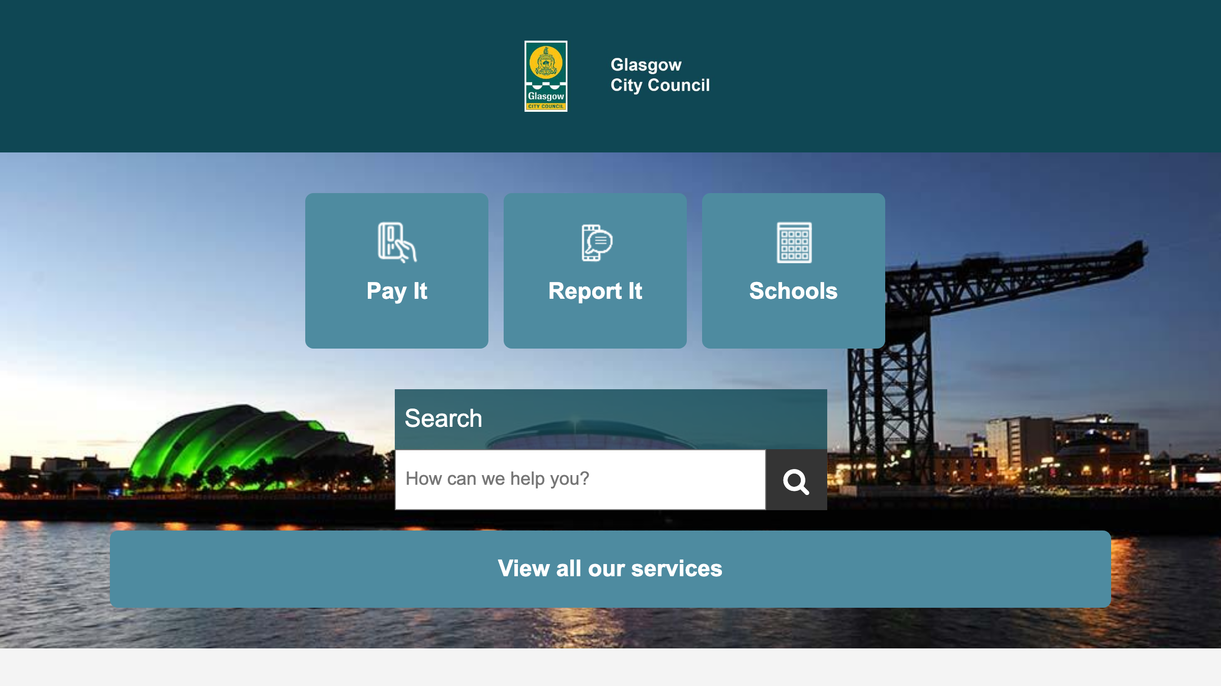 Glasgow City website preview