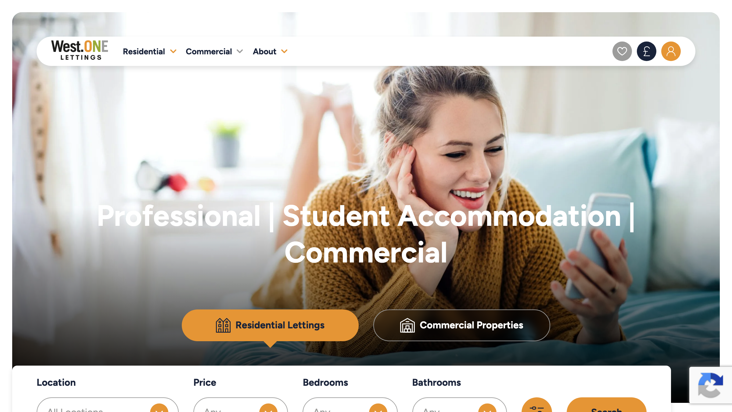 West One Lettings page preview