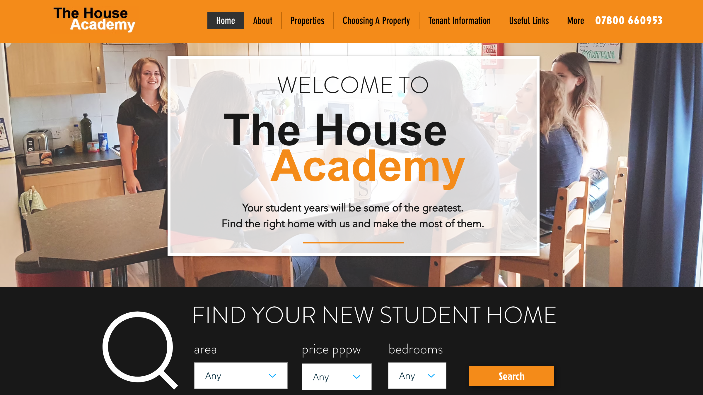 The House Academy page preview