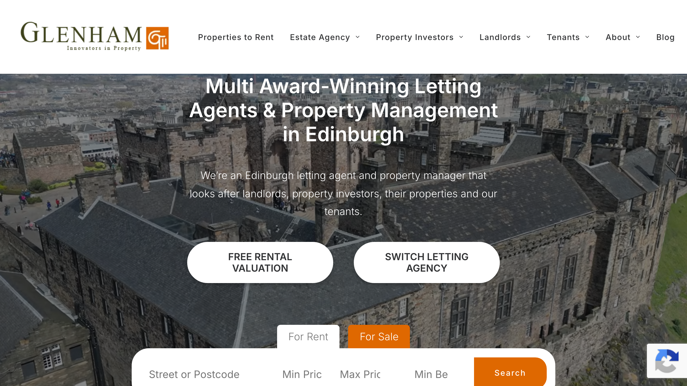 Glenham Property Management page preview