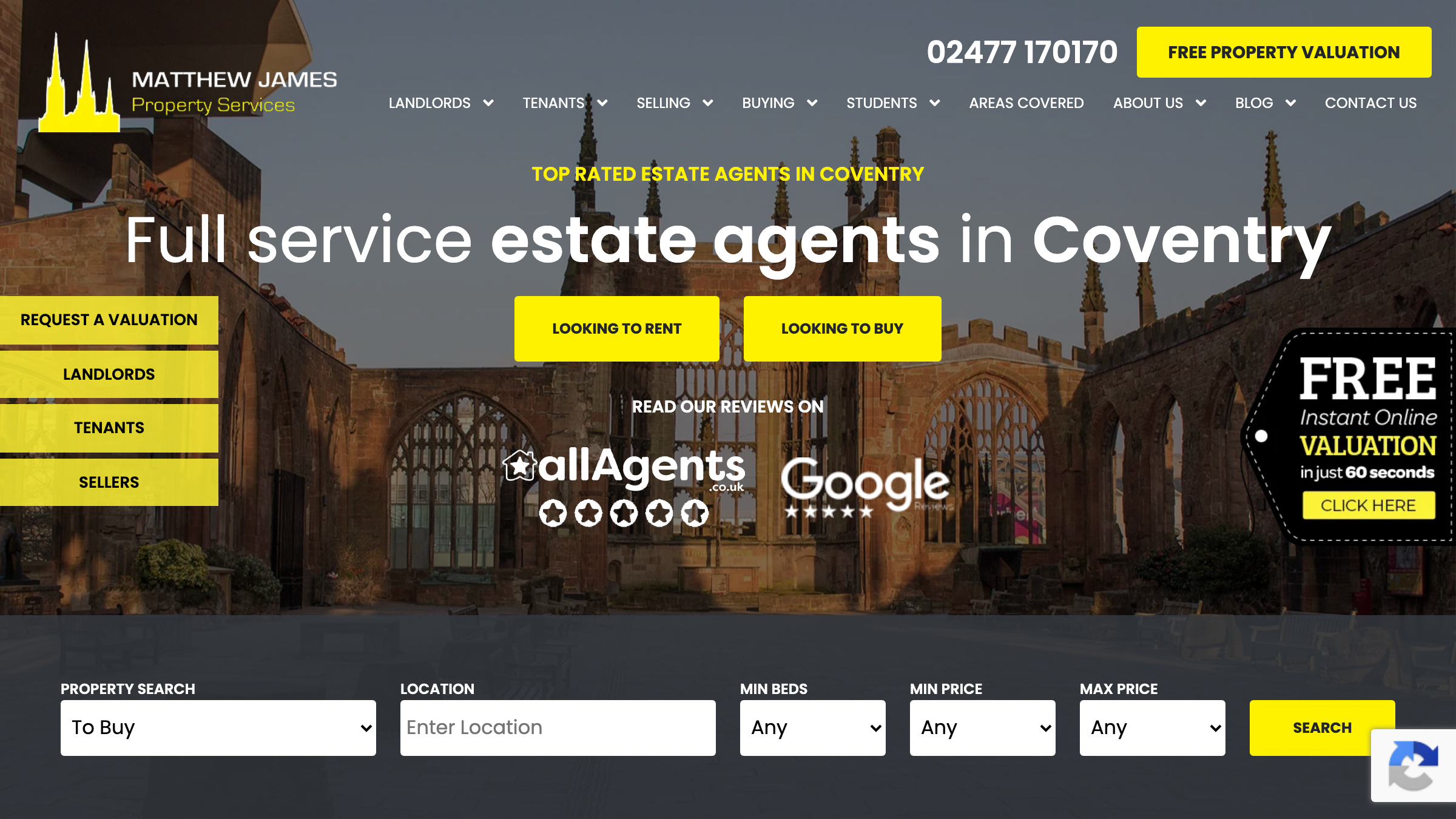 Matthew James Property Services page preview