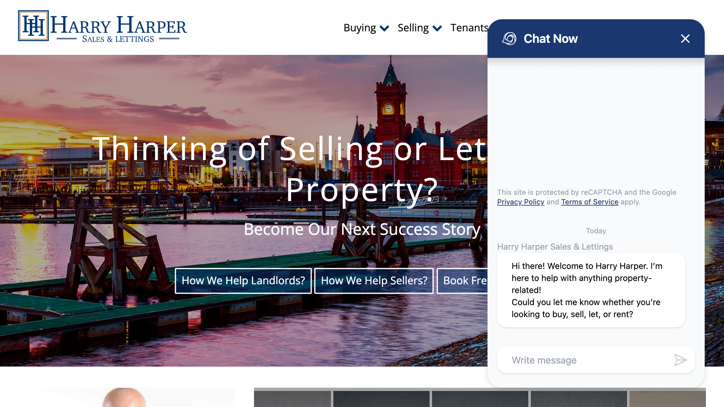 Harry Harper Sales & Lettings page preview