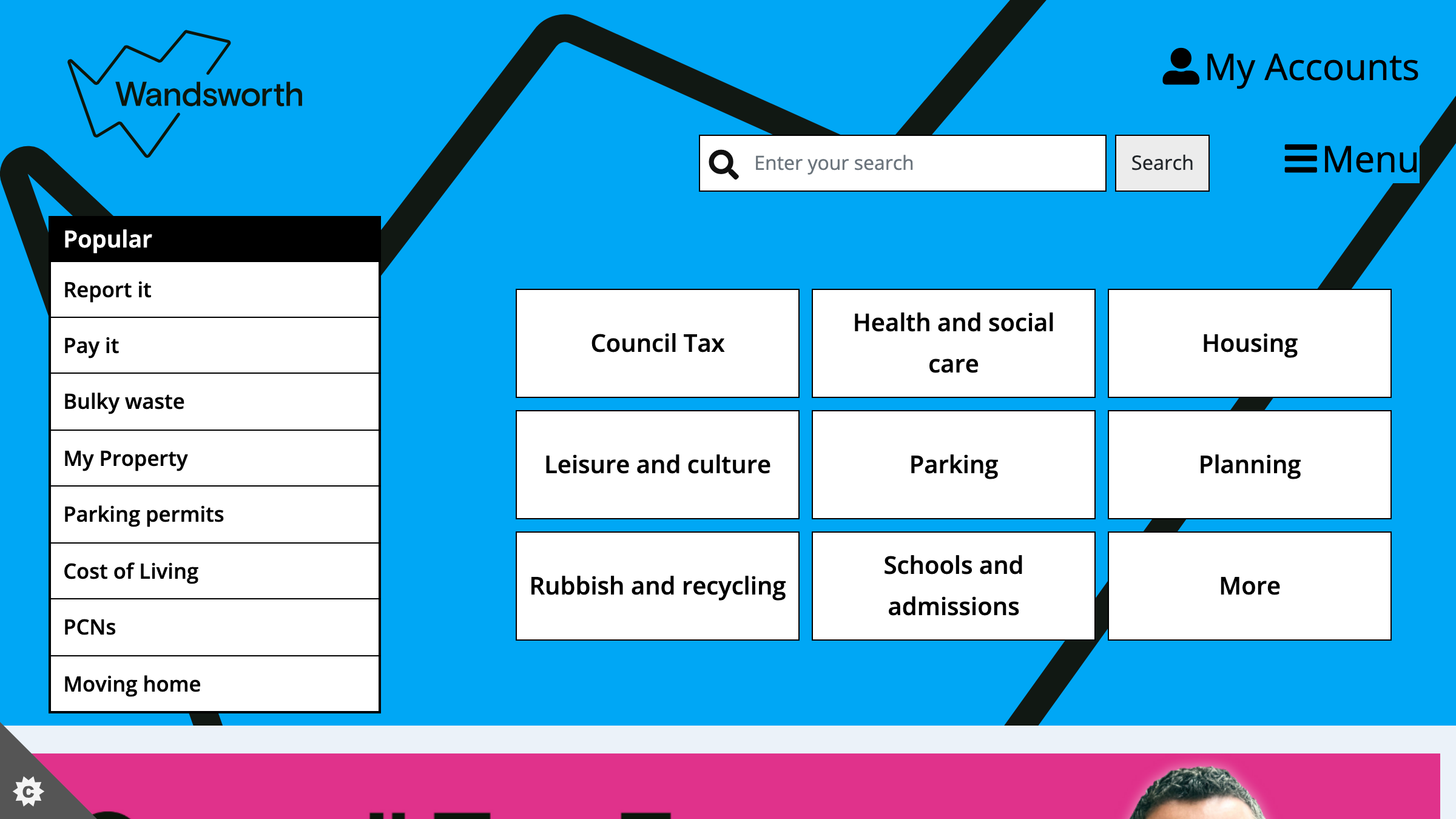 Wandsworth website preview