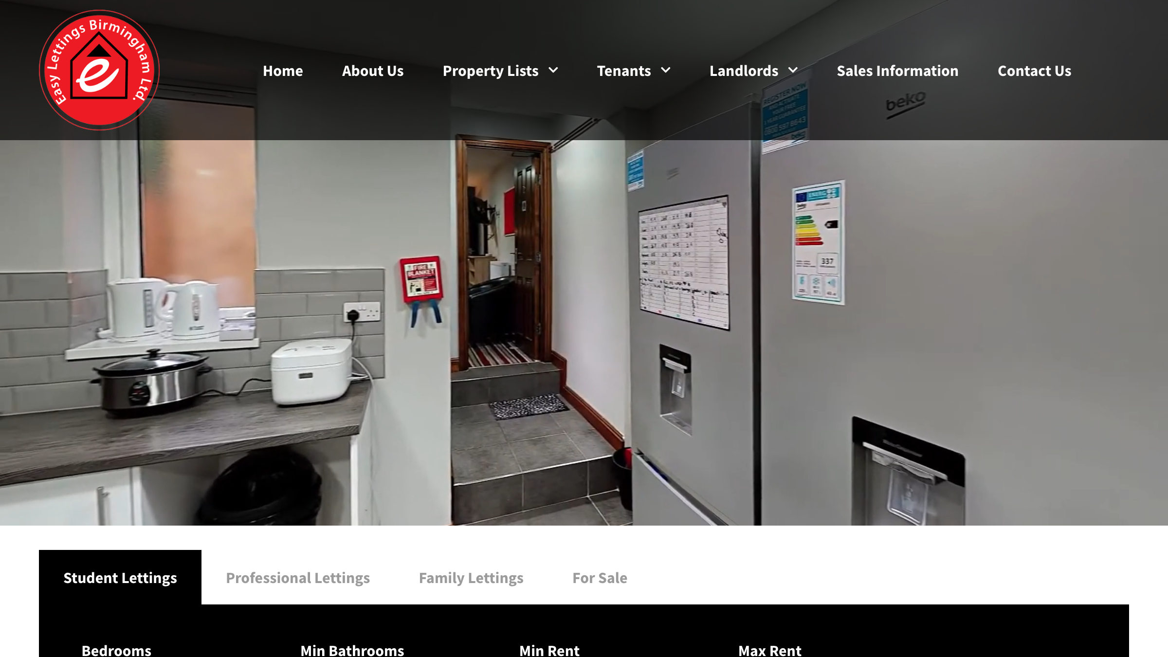 Easy Lettings Birmingham page preview