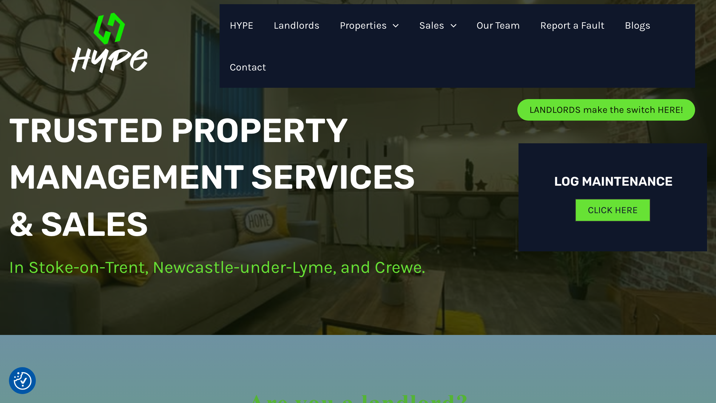 Hype Lettings page preview