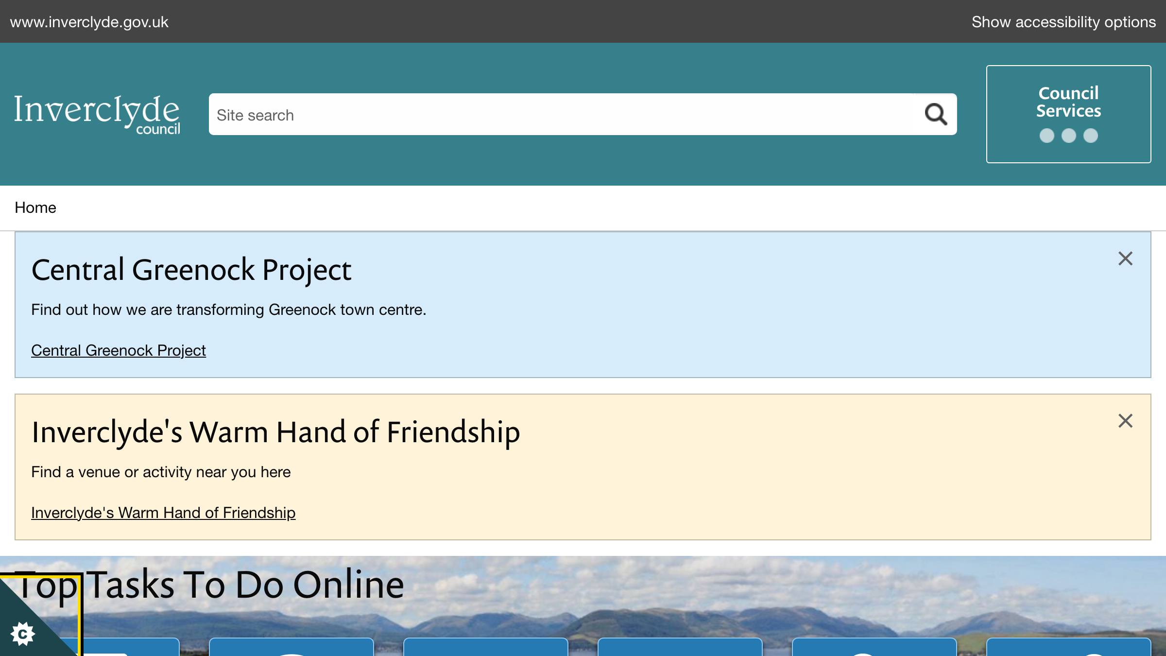Inverclyde website preview