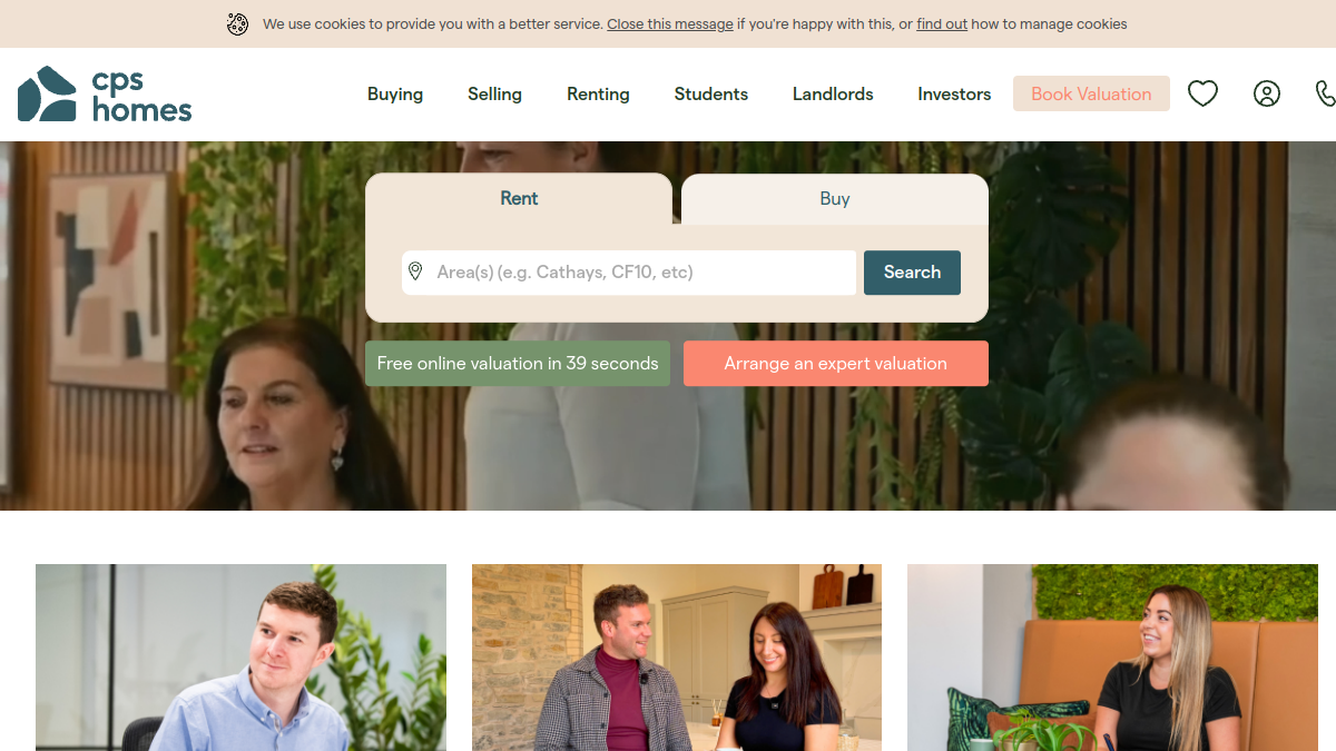 CPS Homes page preview