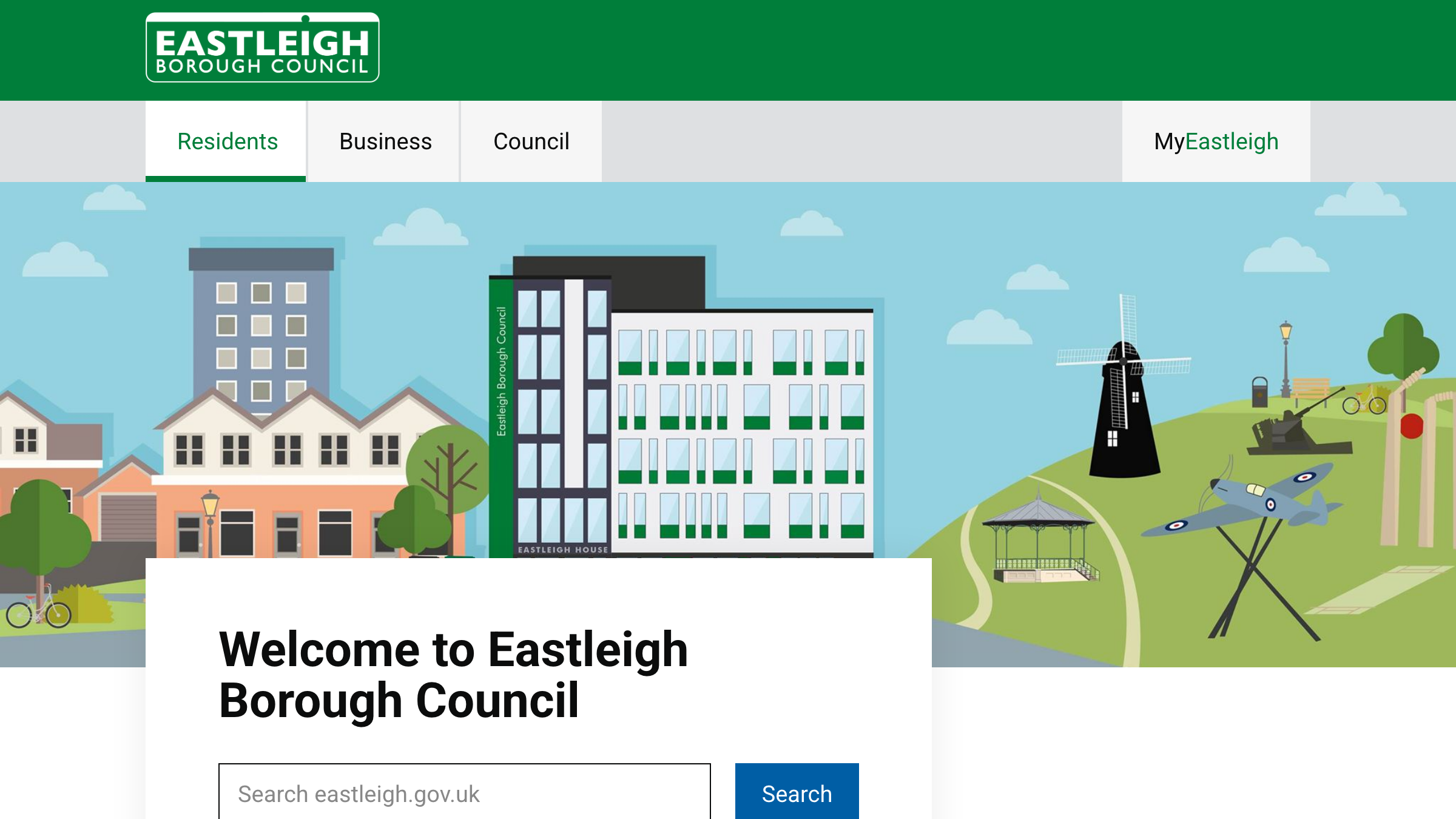 Eastleigh website preview