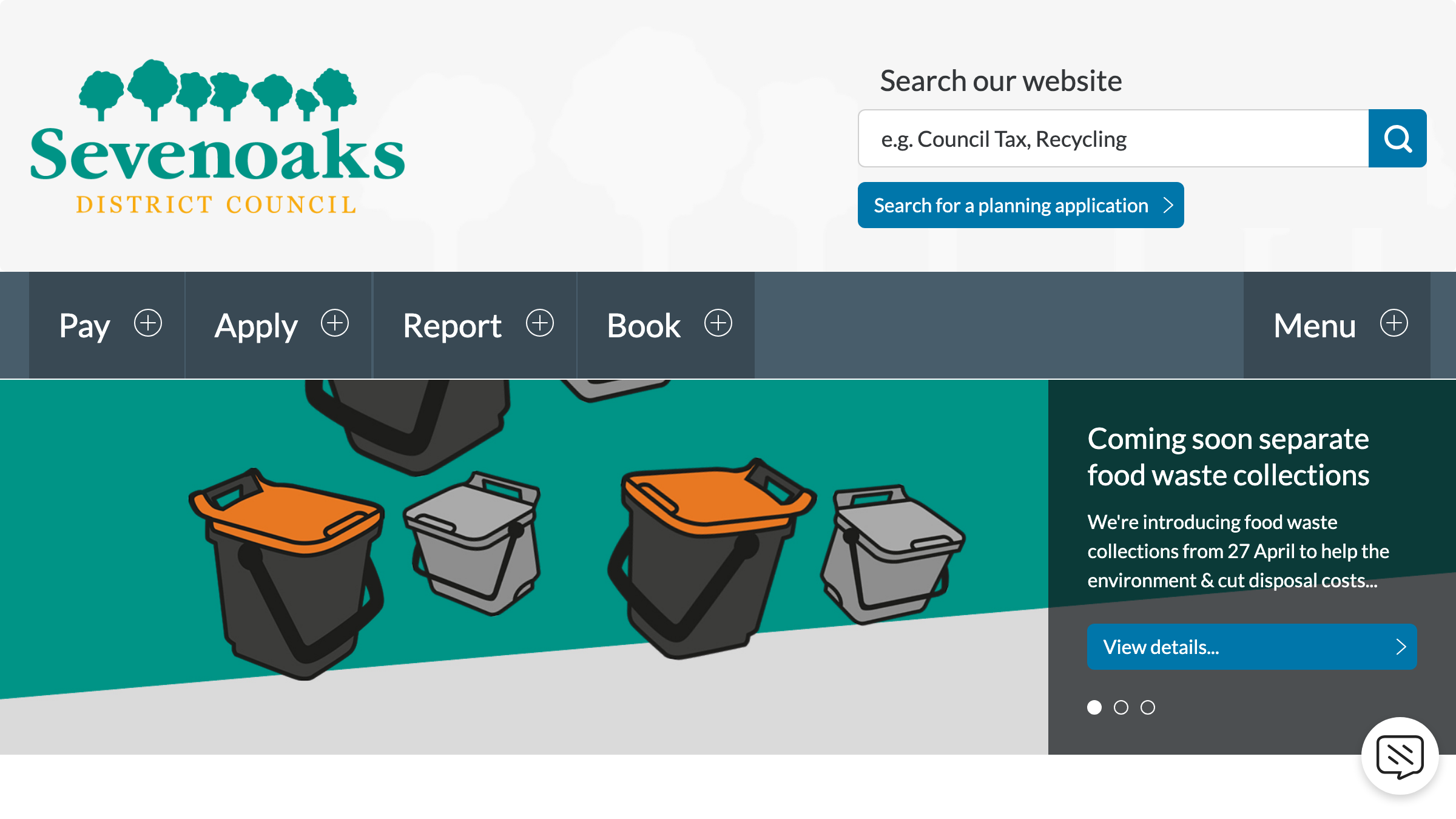 Sevenoaks website preview
