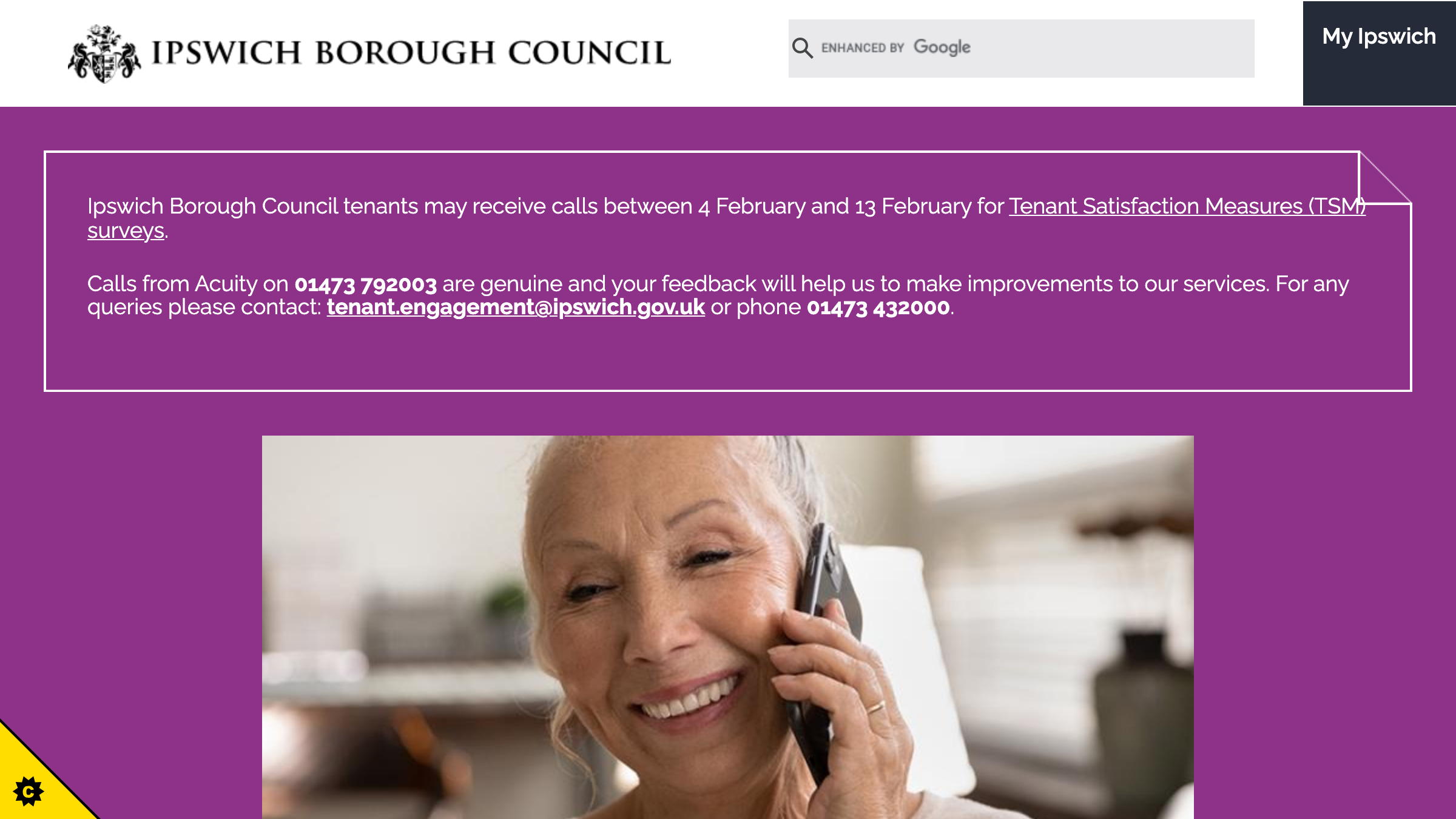 Ipswich website preview