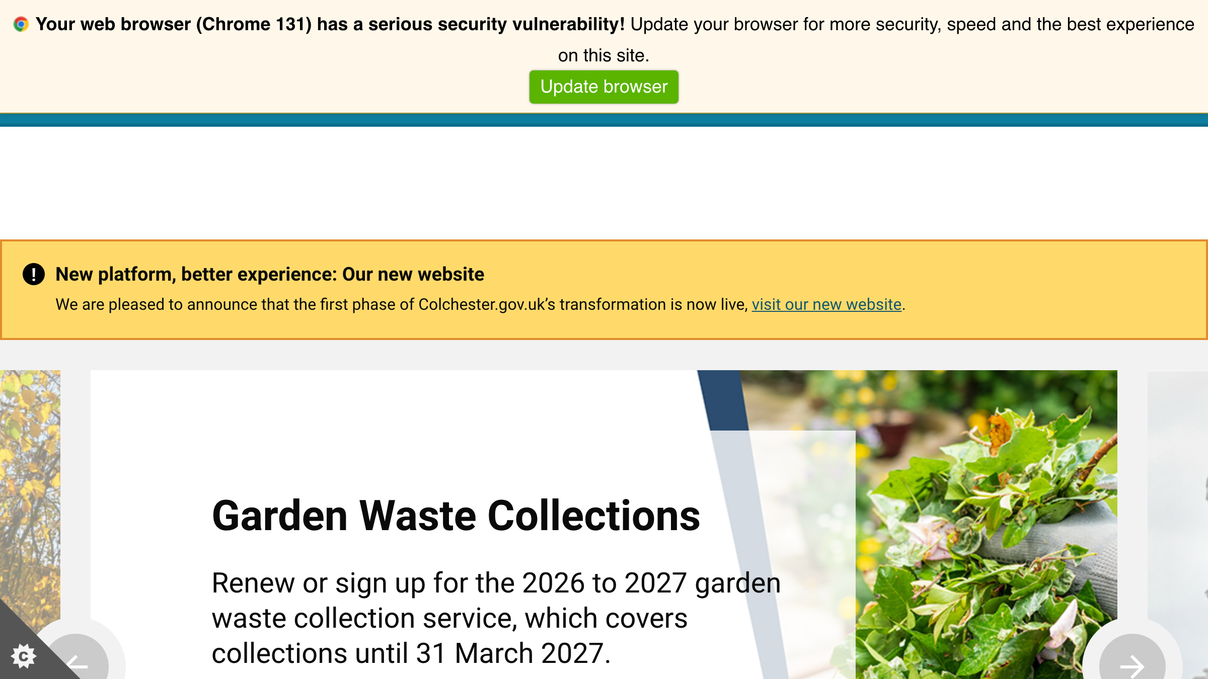 Colchester website preview