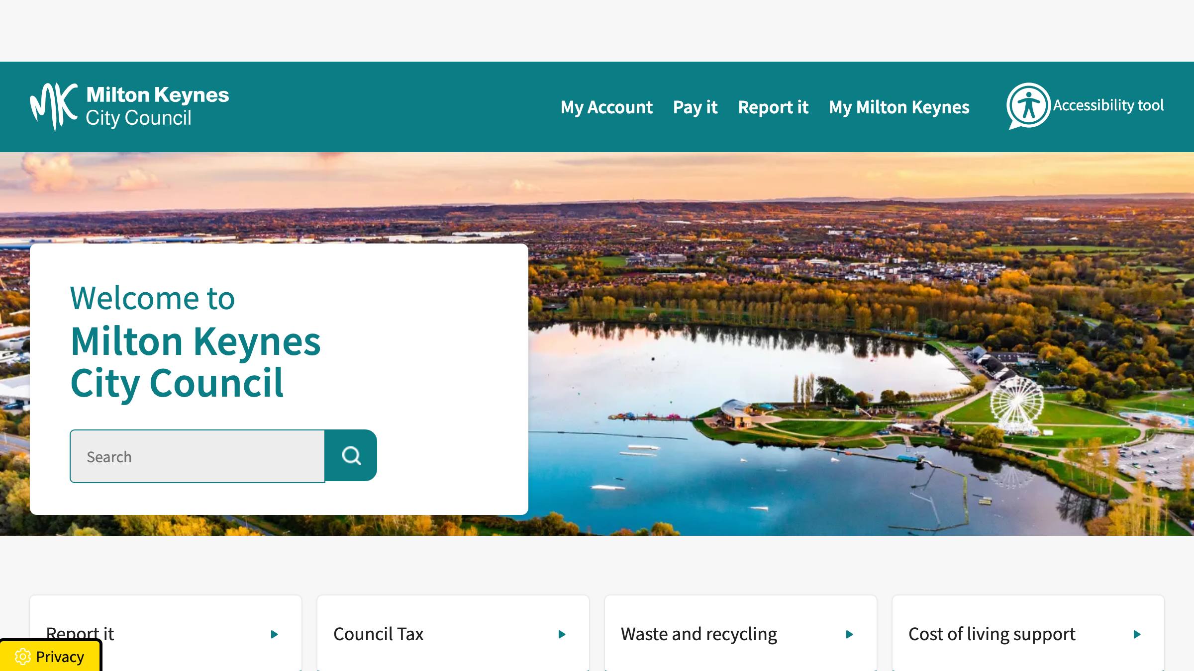 Milton Keynes website preview
