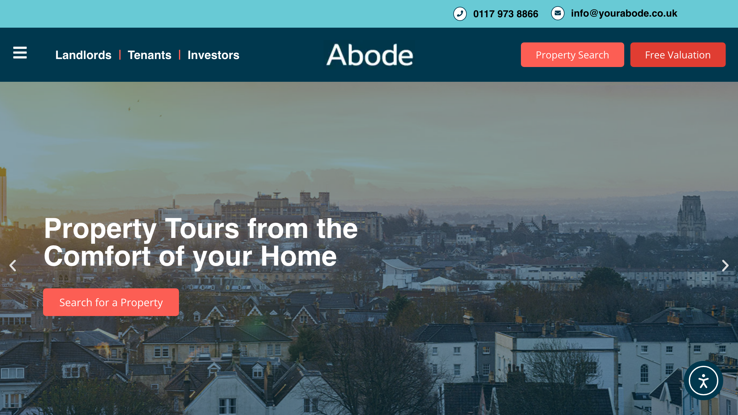 Abode Property Management Bristol page preview