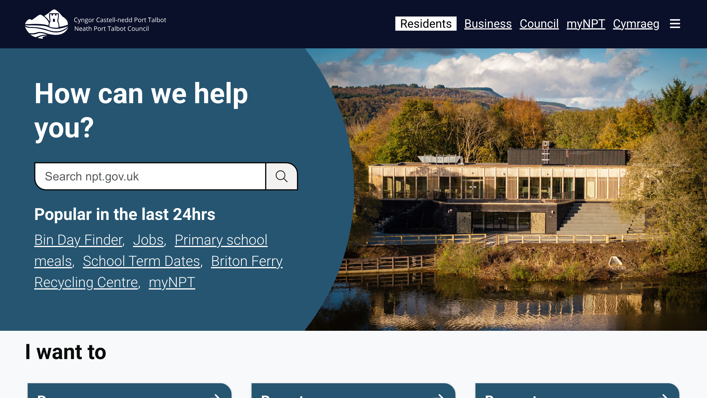 Neath Port Talbot website preview