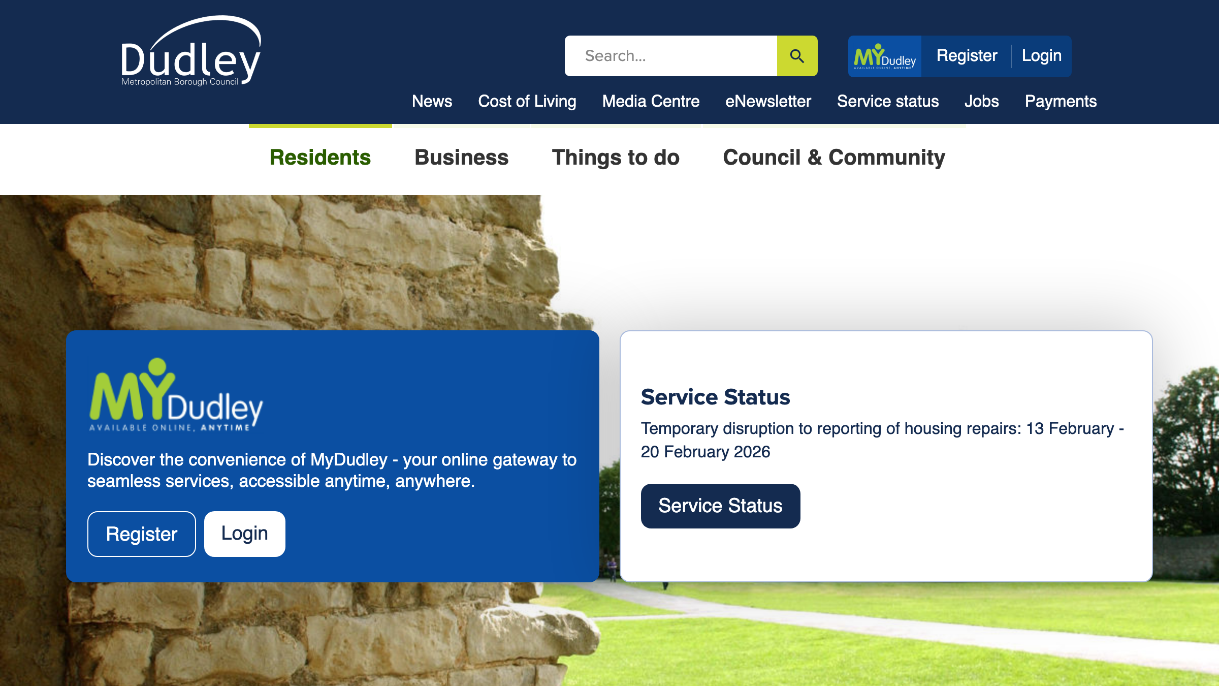 Dudley website preview