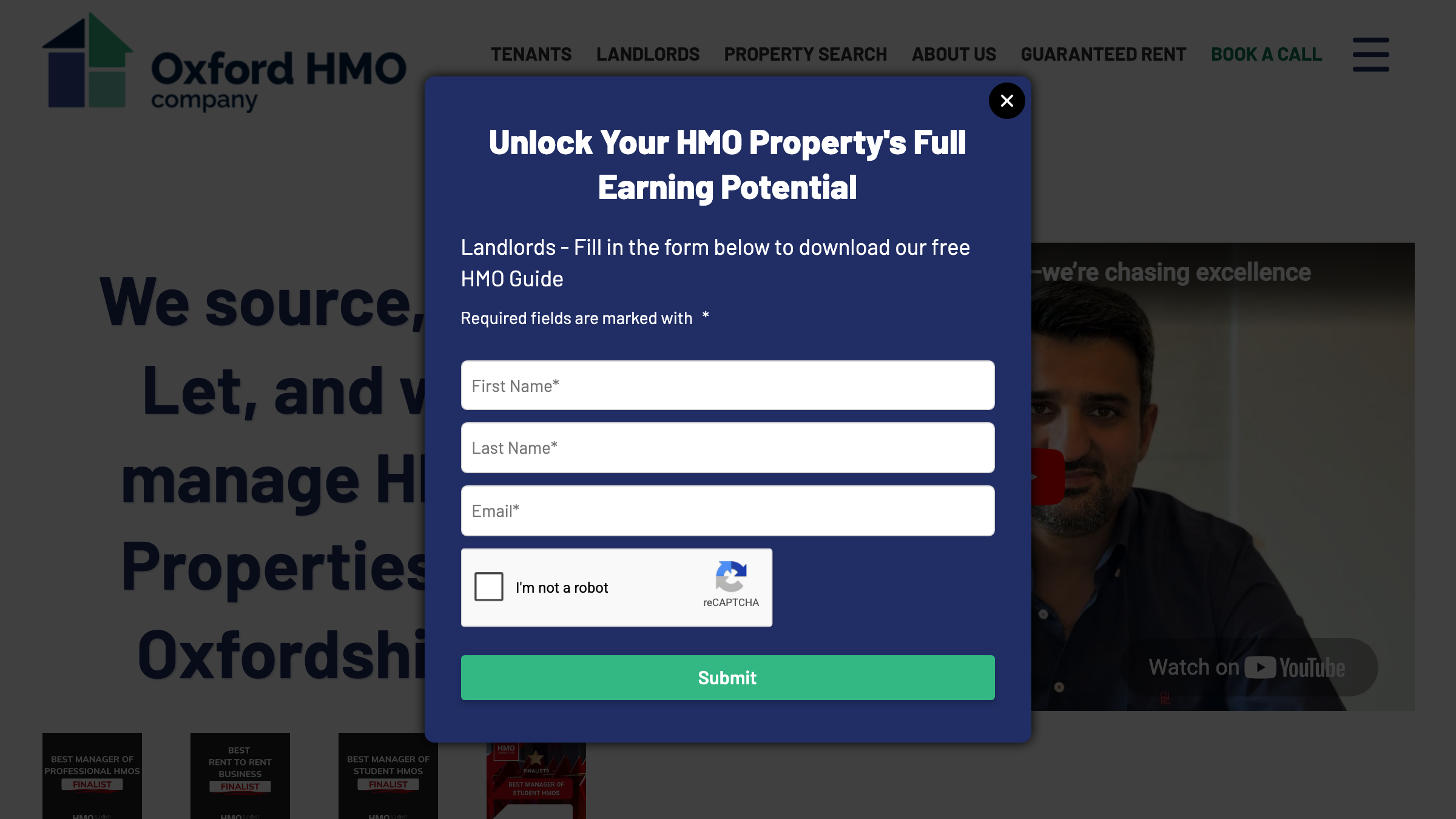Oxford HMO Company page preview