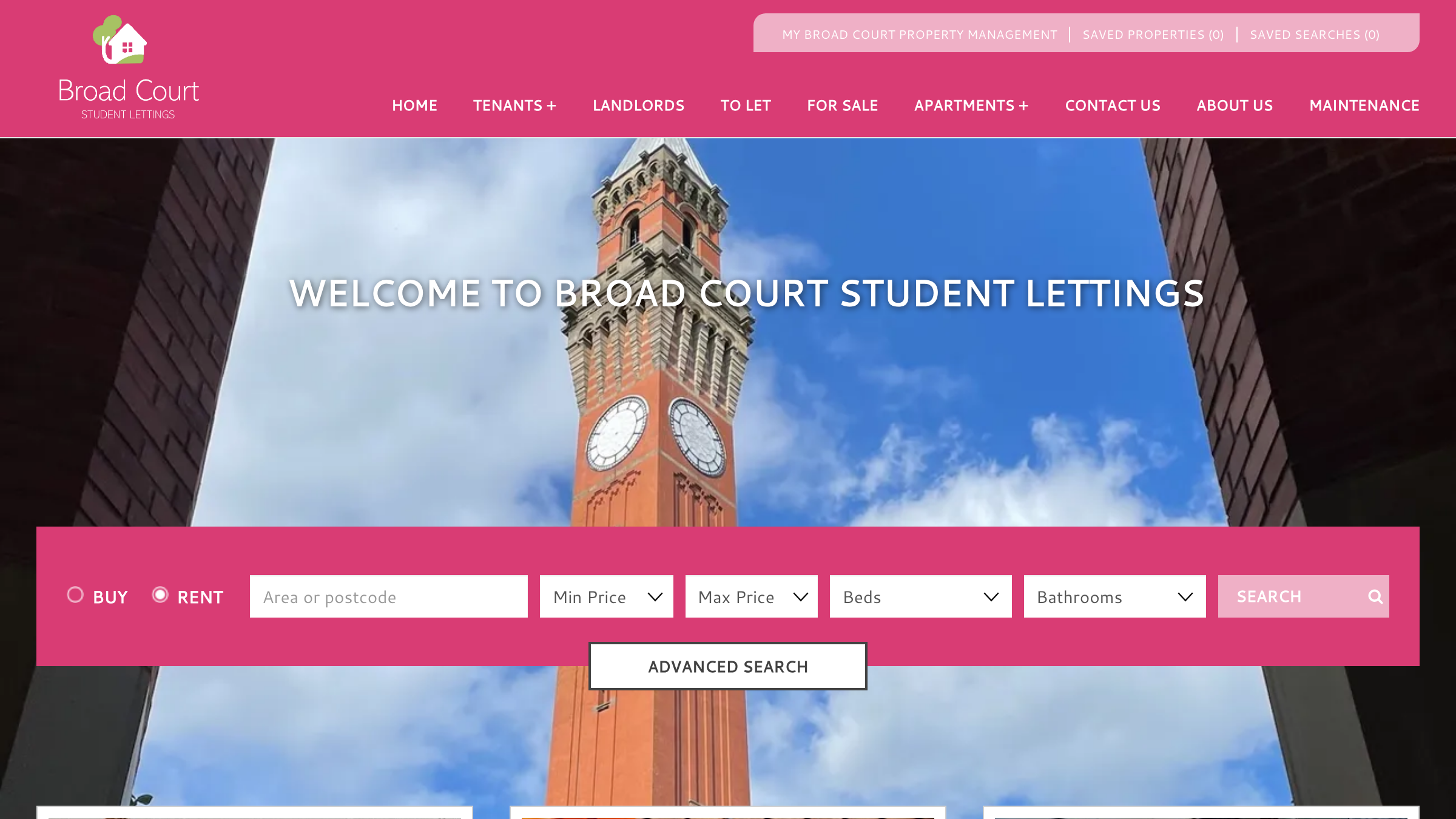 Broad Court Property Management page preview