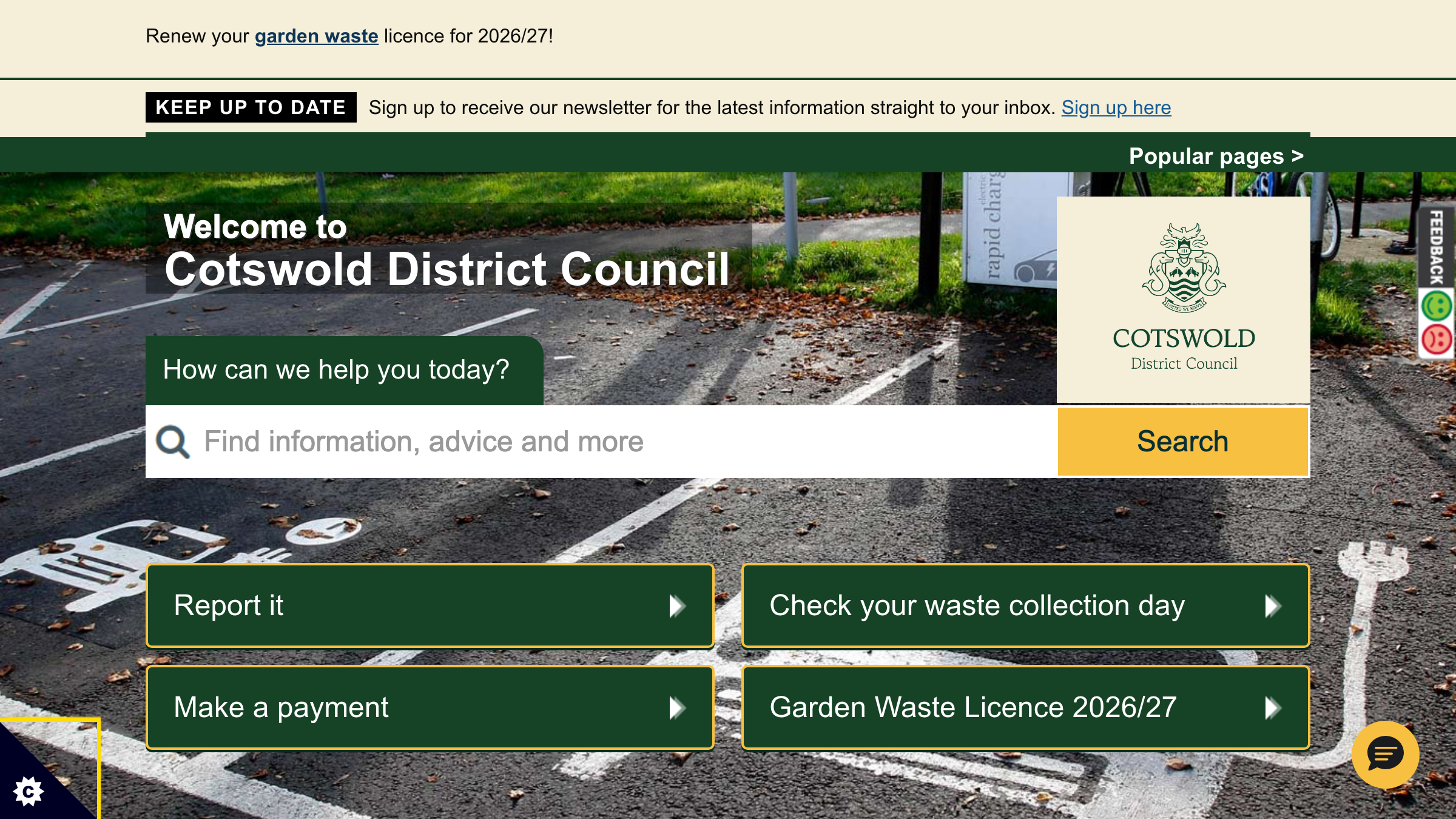Cotswold website preview