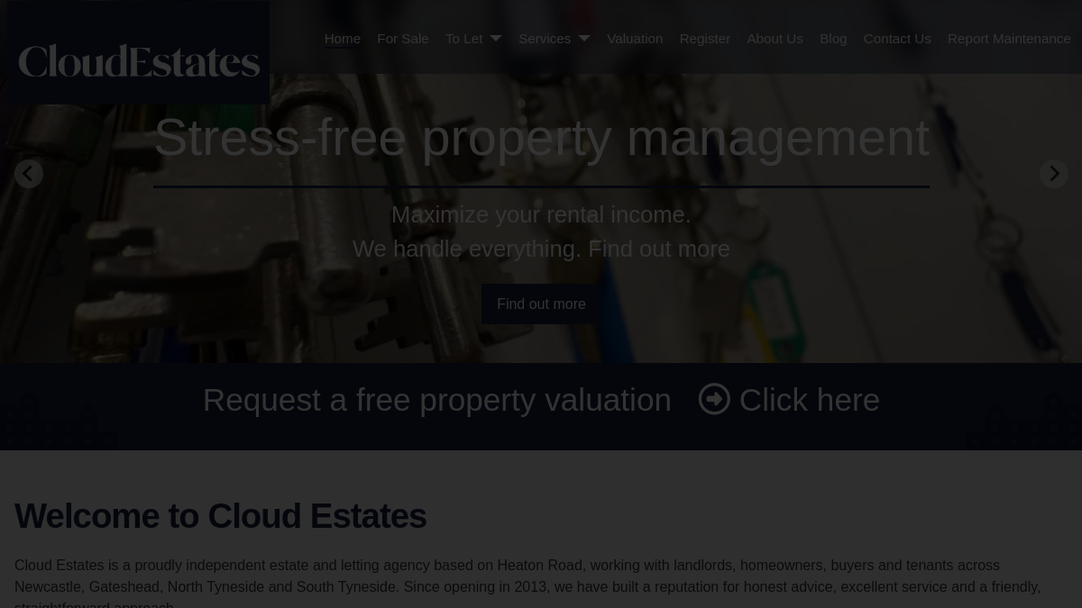 Cloud Estates page preview