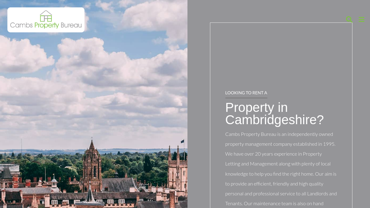 Cambs Property Bureau page preview
