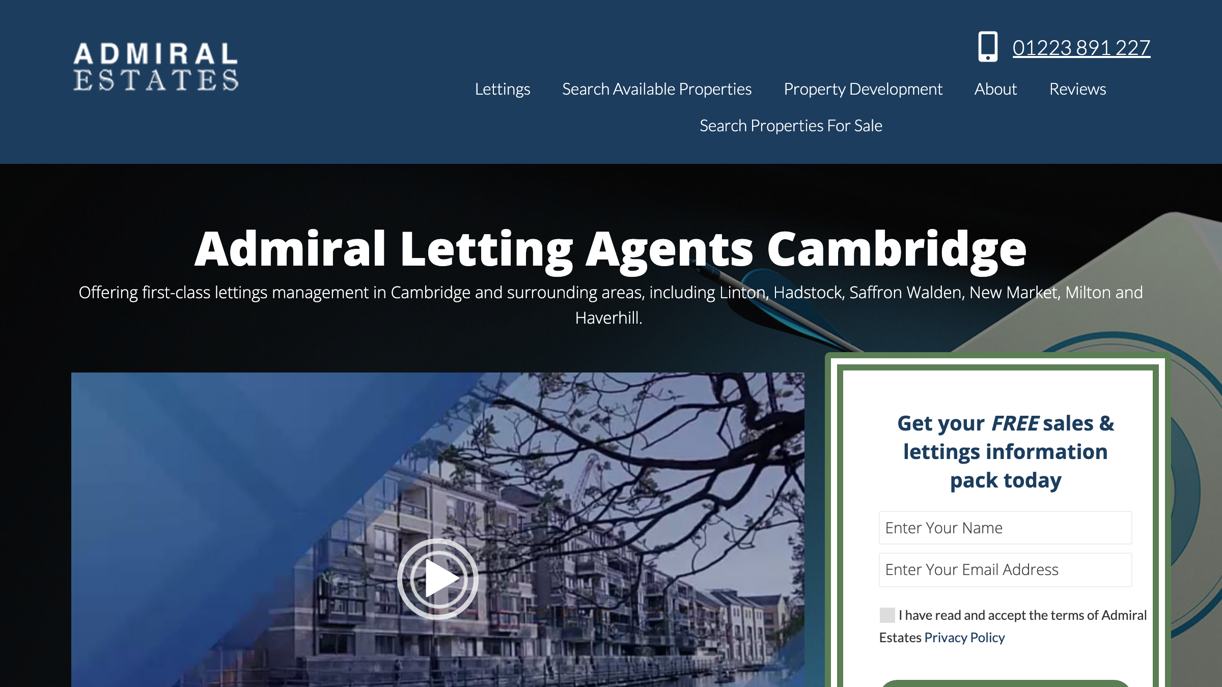 Admiral Estates page preview