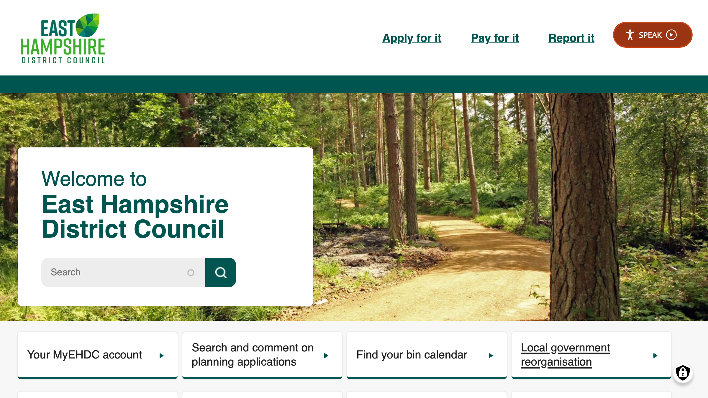 East Hampshire website preview