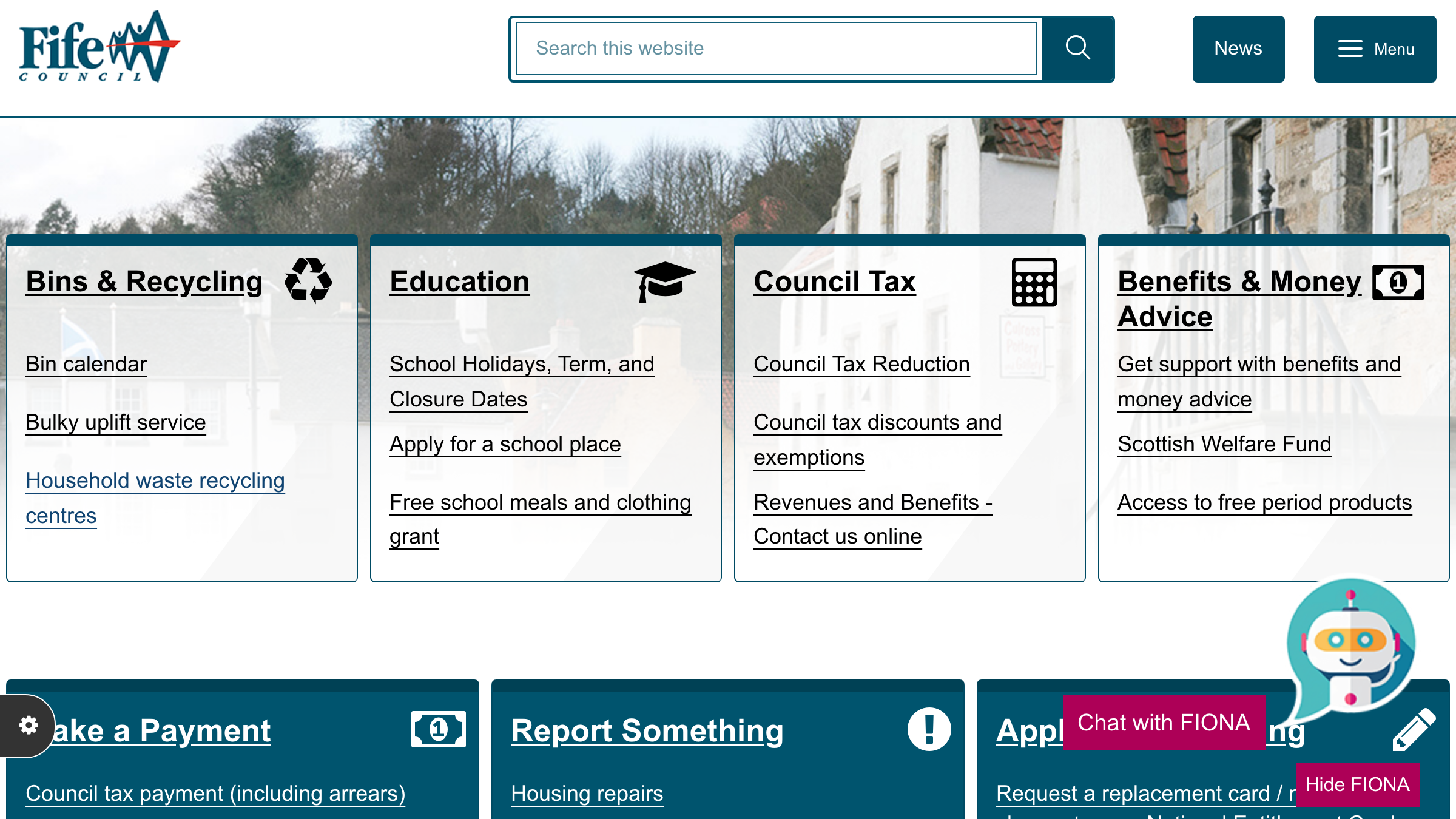 Fife website preview