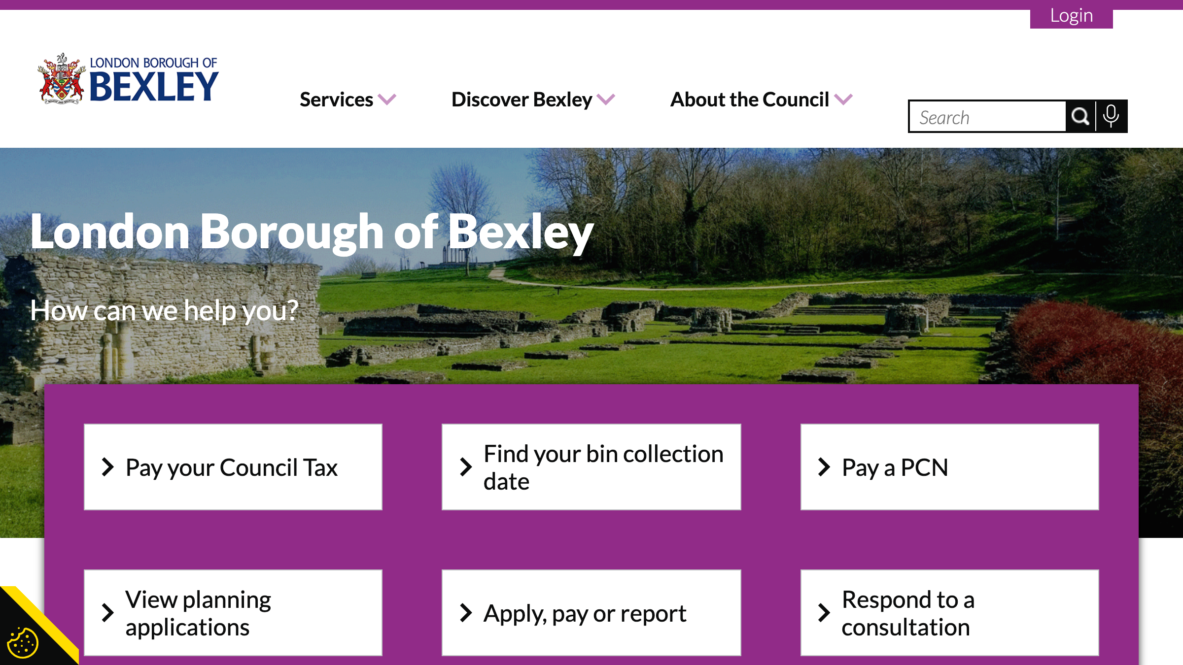 Bexley website preview