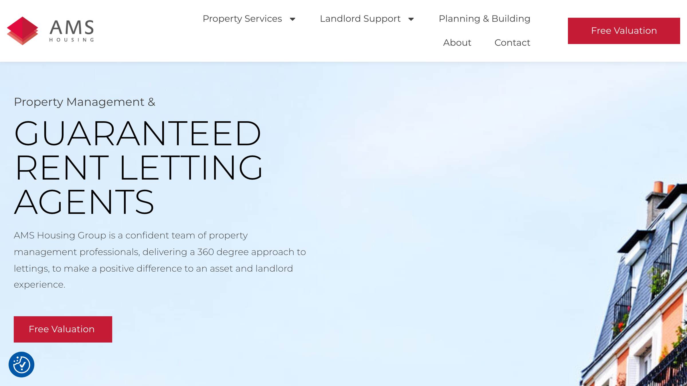 AMS Housing Group page preview