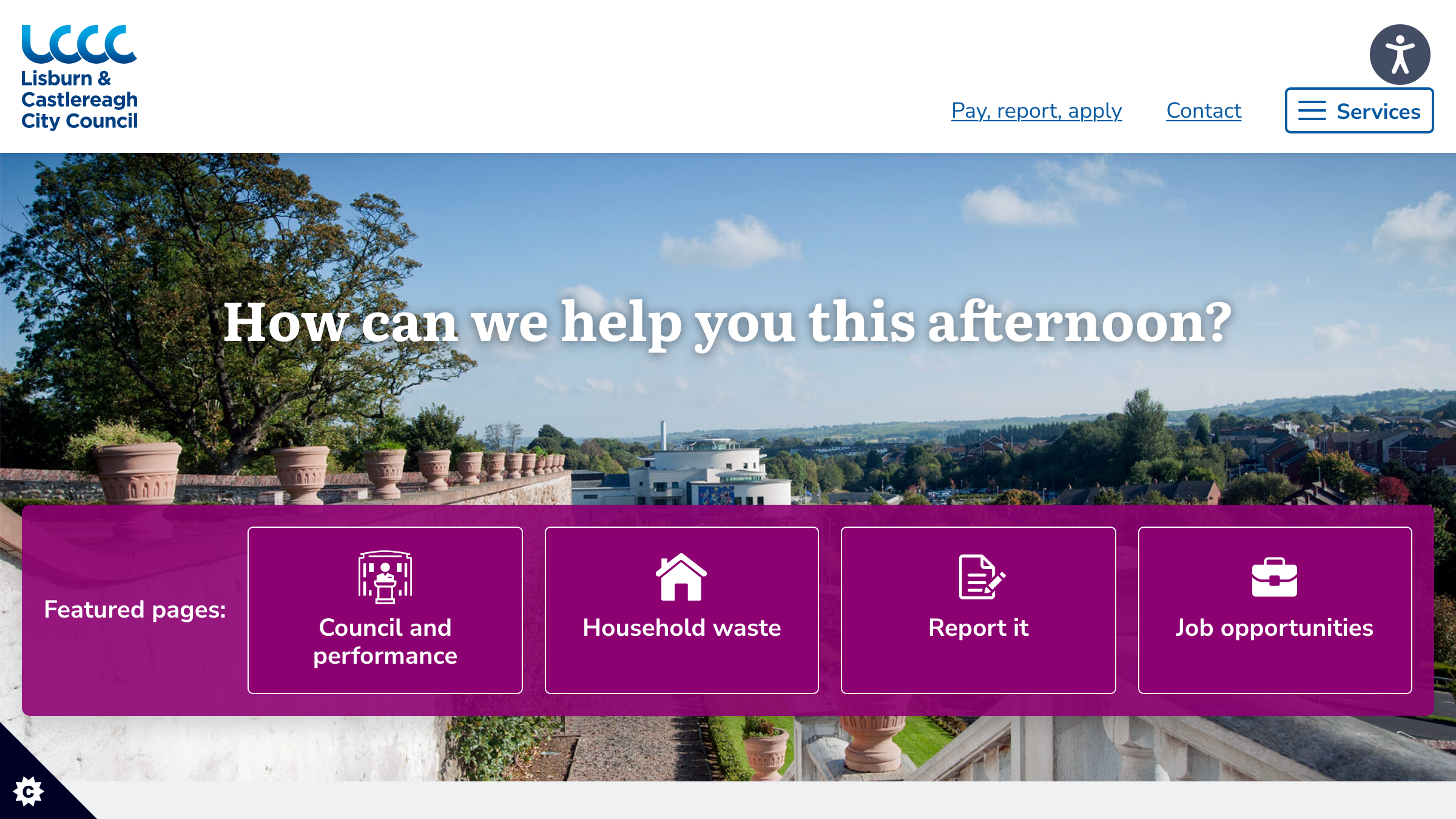 Lisburn and Castlereagh website preview