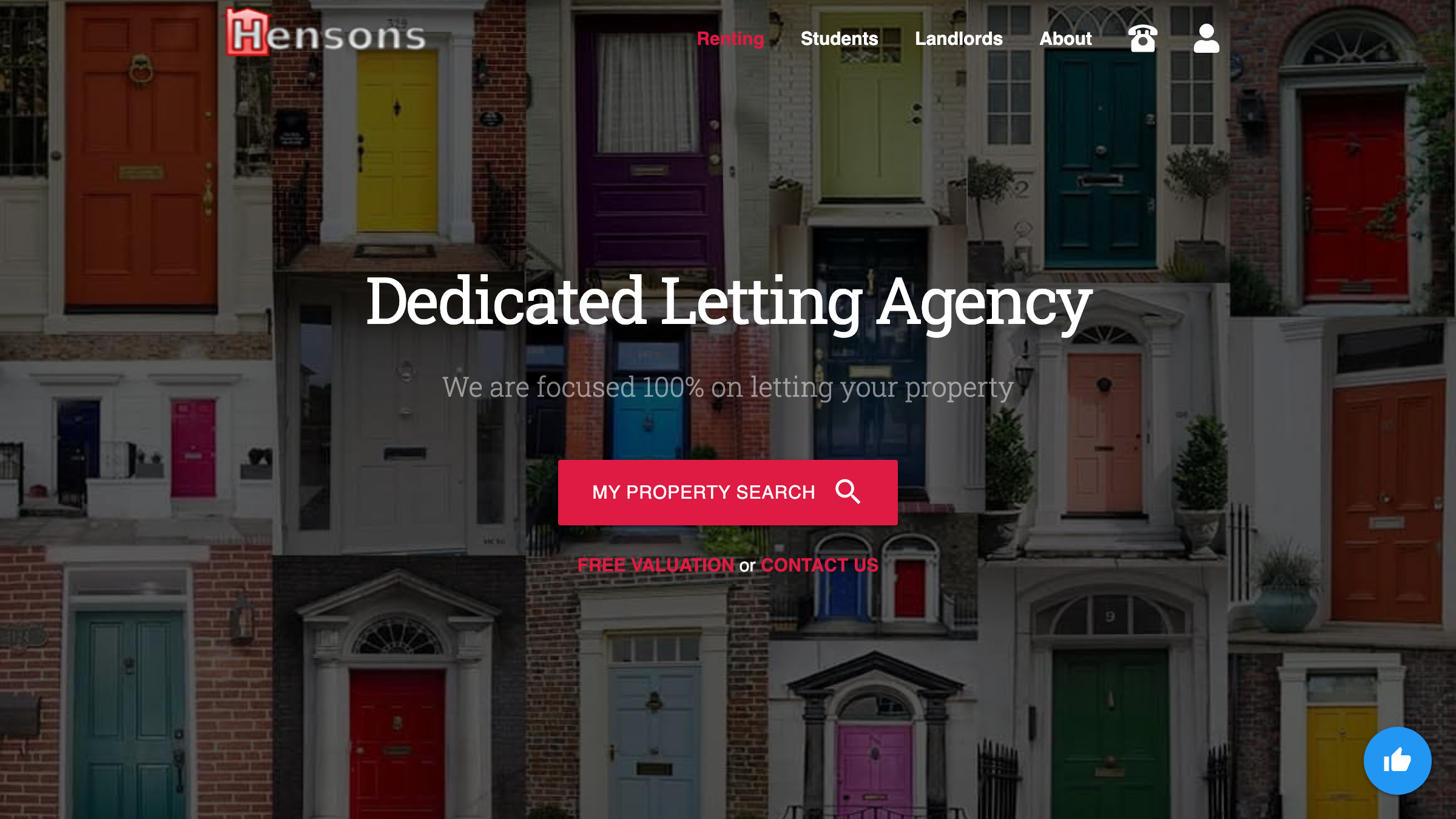 Hensons Homes page preview