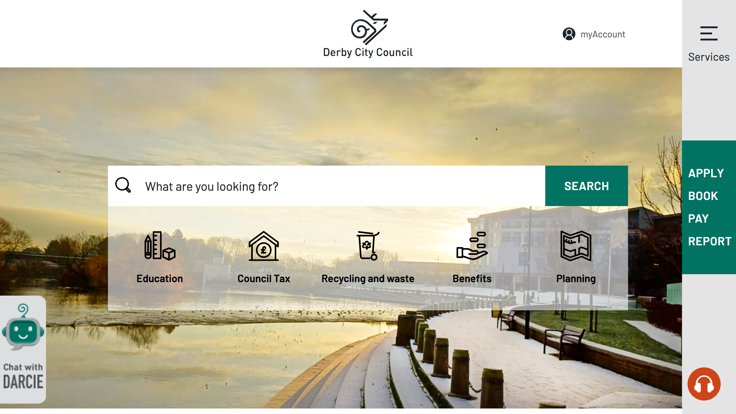 Derby website preview