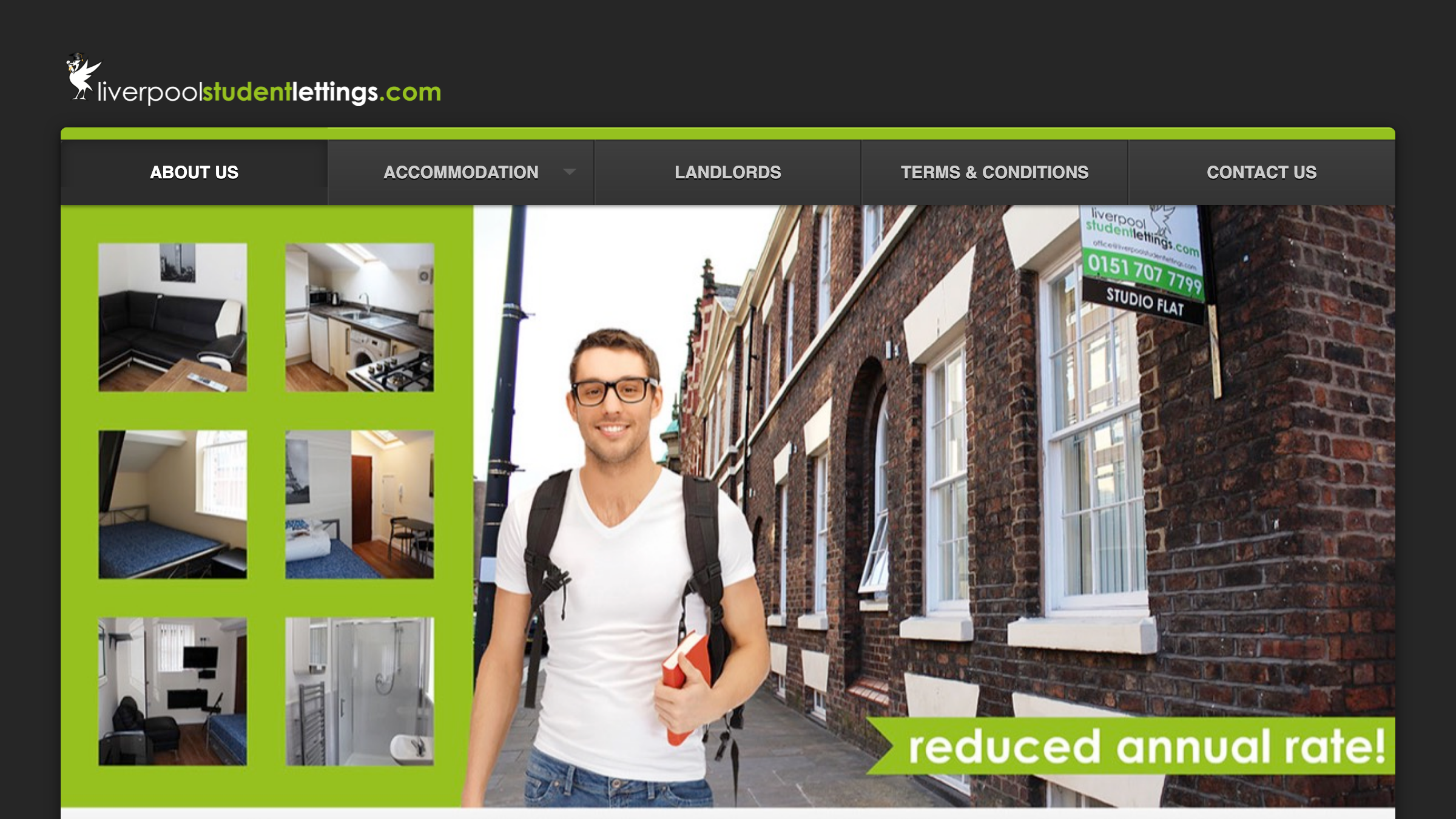 Liverpool Student Lettings page preview