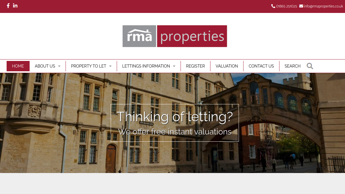 RMA Properties page preview
