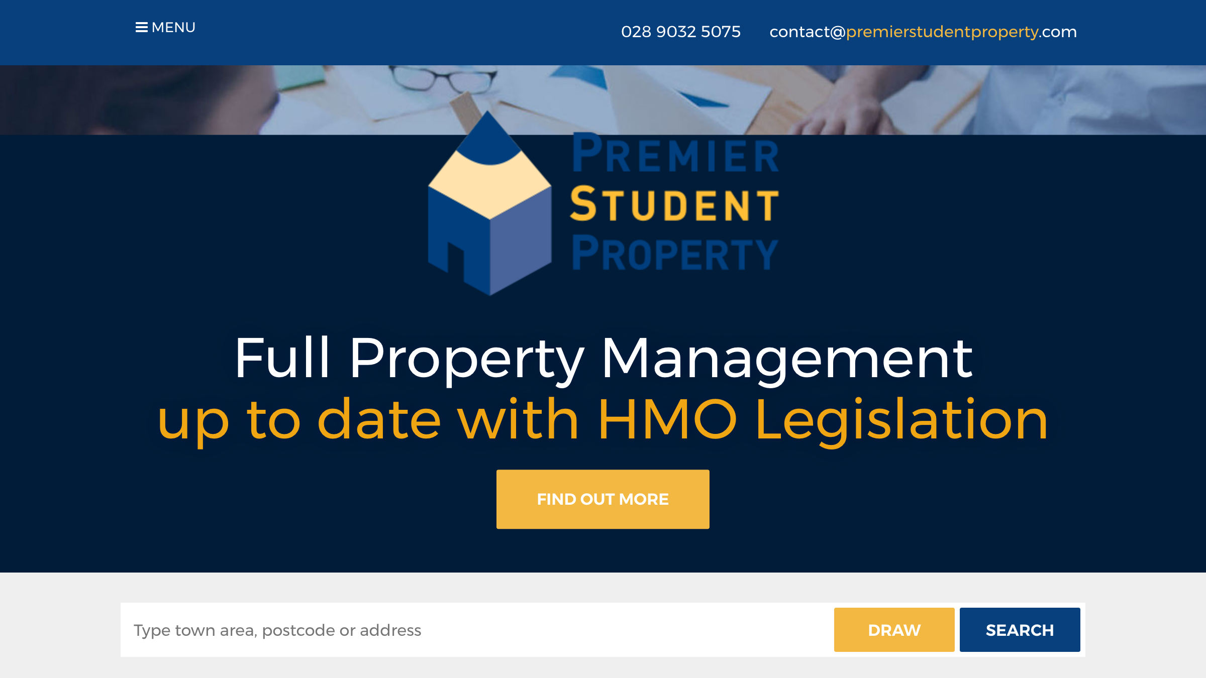 Premier Student Property page preview