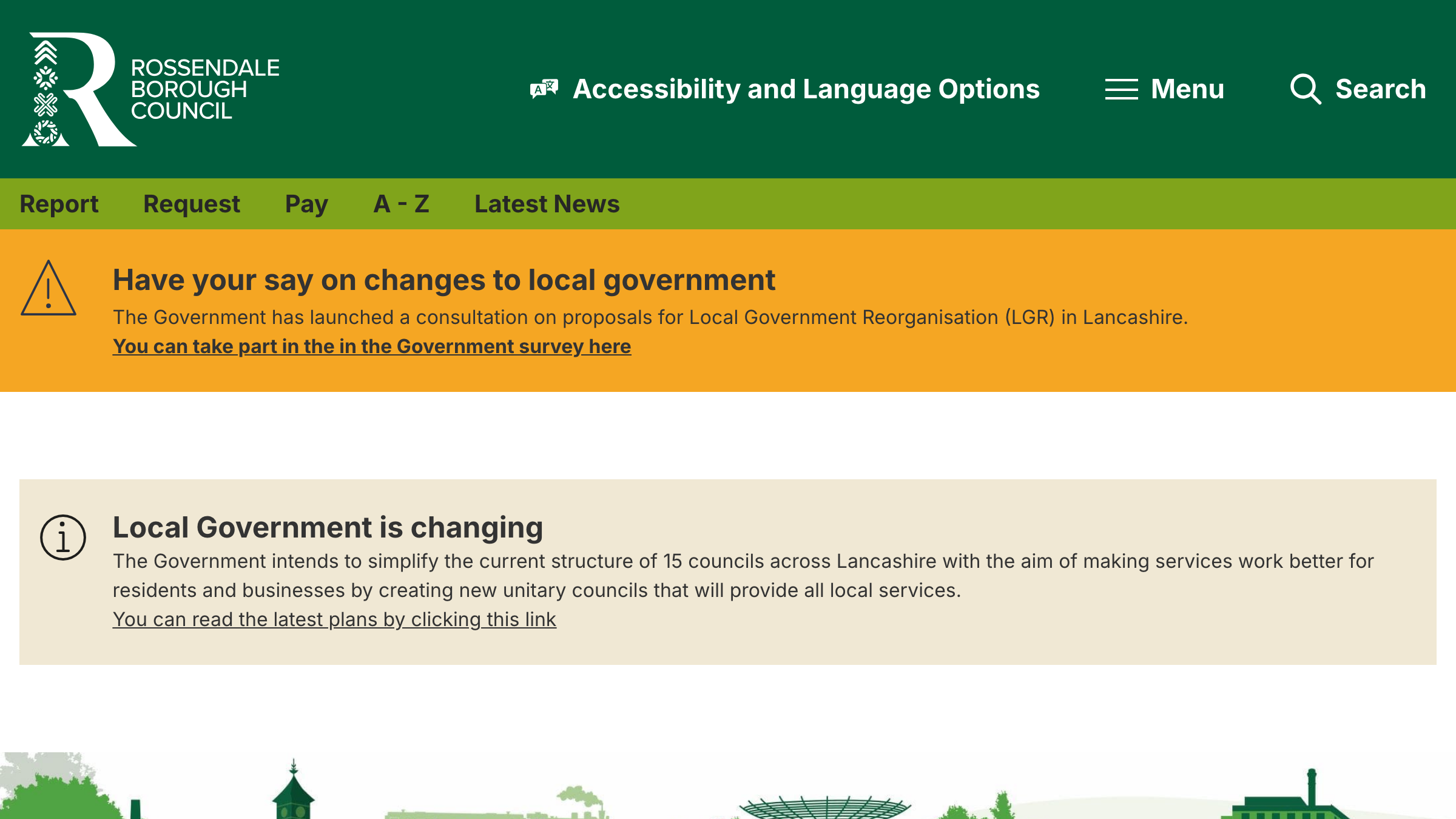 Rossendale website preview