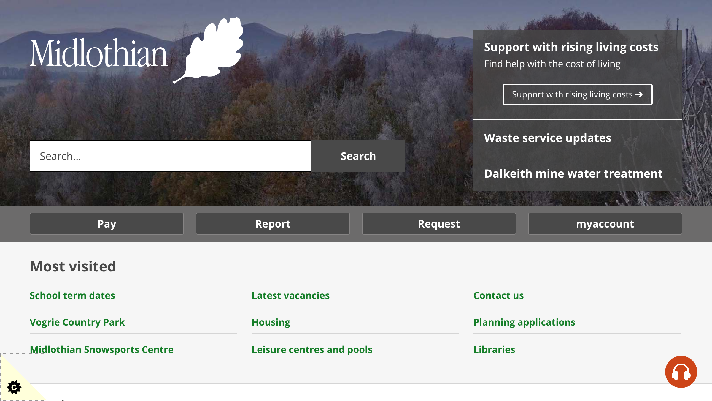 Midlothian website preview