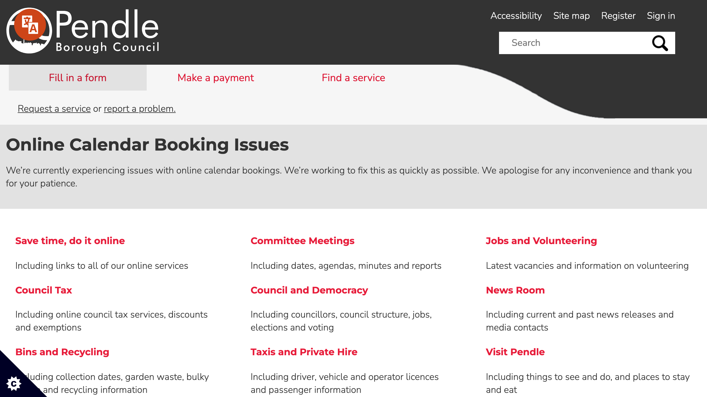 Pendle website preview